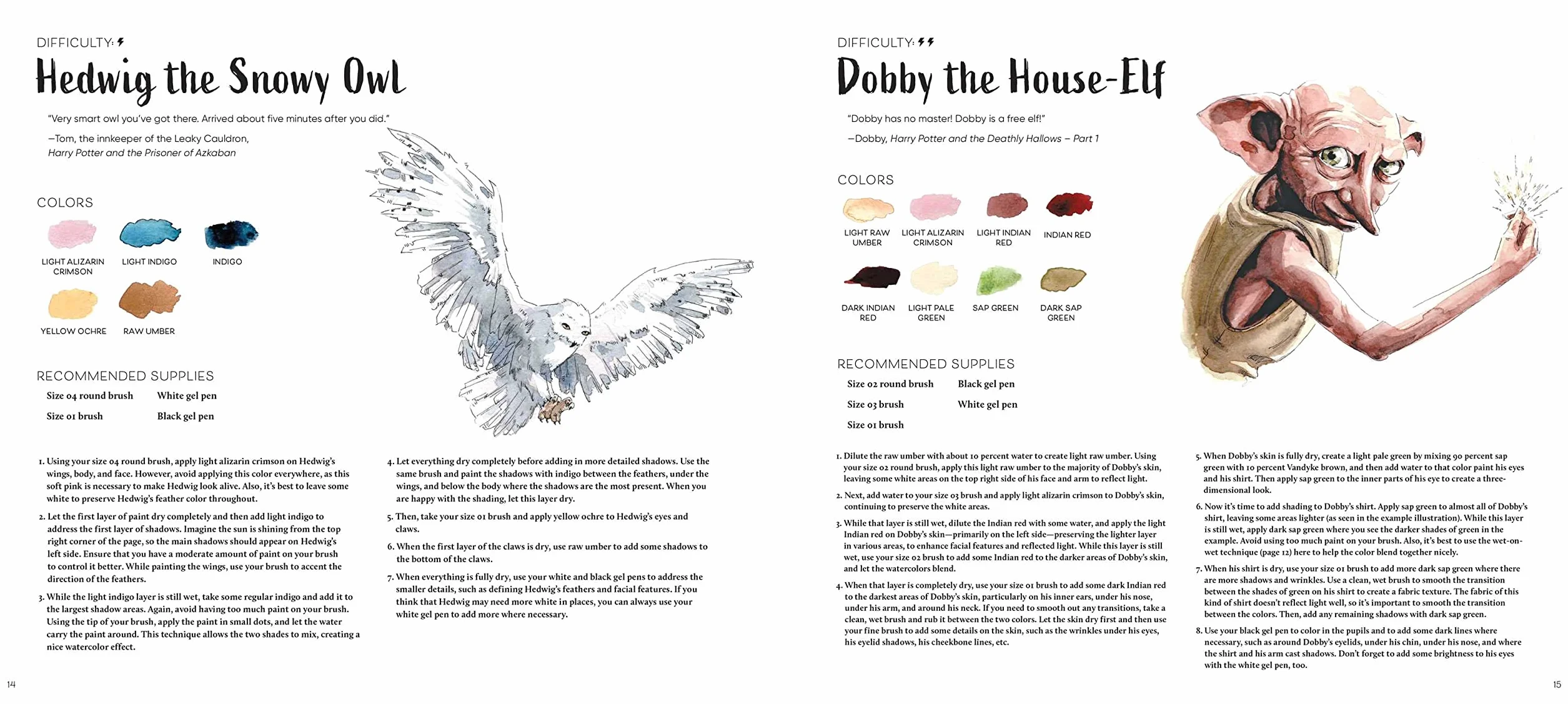 Harry Potter: Watercolor Magic: Flora & Fauna