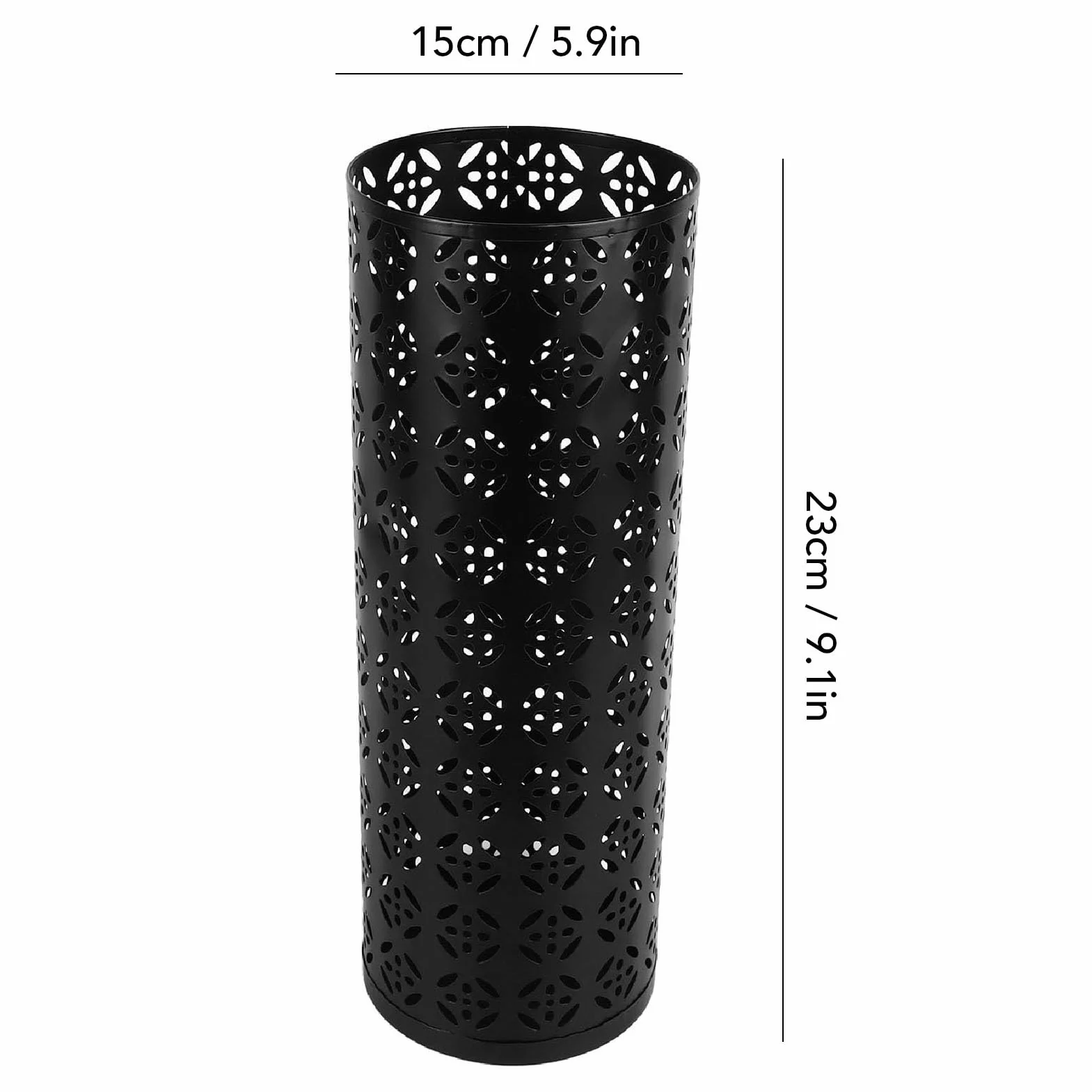 Uchwyt na Parasole do Przedpokoju, Uchwyt na Parasol z Wydrążonym Metalowym Stojakiem na Parasole do Przedpokoju w Domu (Mały 70 x 55 x 45 cm / 27,6 x 21,7 x 17,7 cala #19)