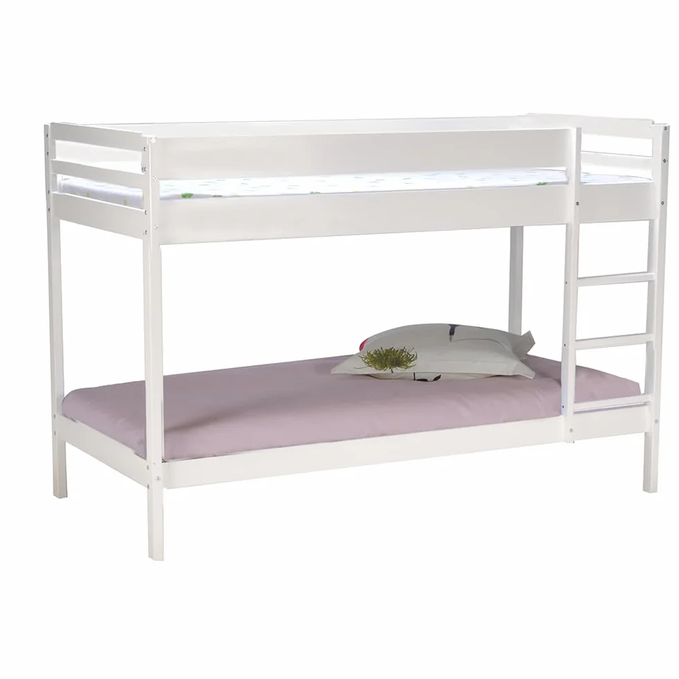 WEBER INDUSTRIES Łóżko piętrowe 90x190 Brice - Białe