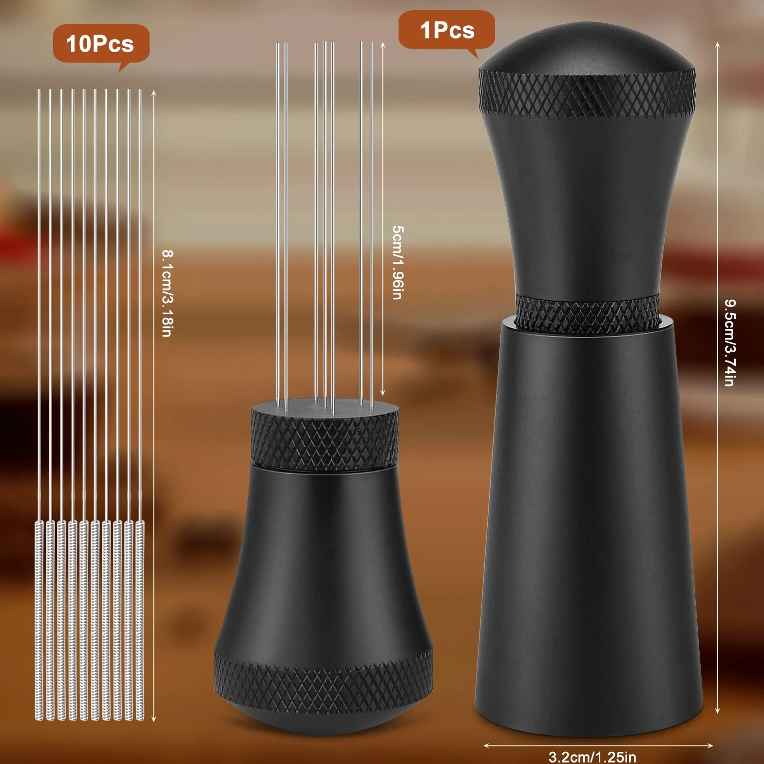 WDT Tool, WDT Tool igła do espresso z 7 cienkimi igłami, tamper do kawy, igła do espresso, akcesoria do kawy, mikser do espresso, dla baristy