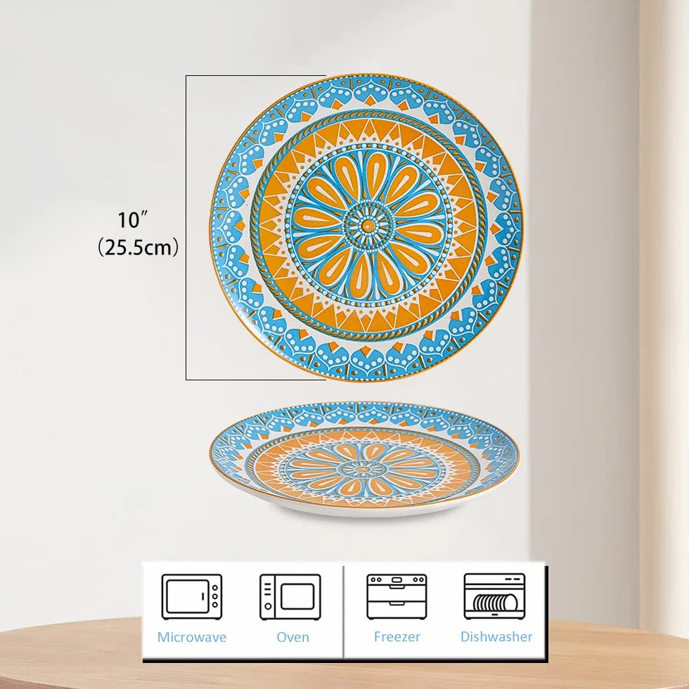 Zestaw talerzy ceramicznych AHX 6-10 cali do zmywarki i mikrofalówki
