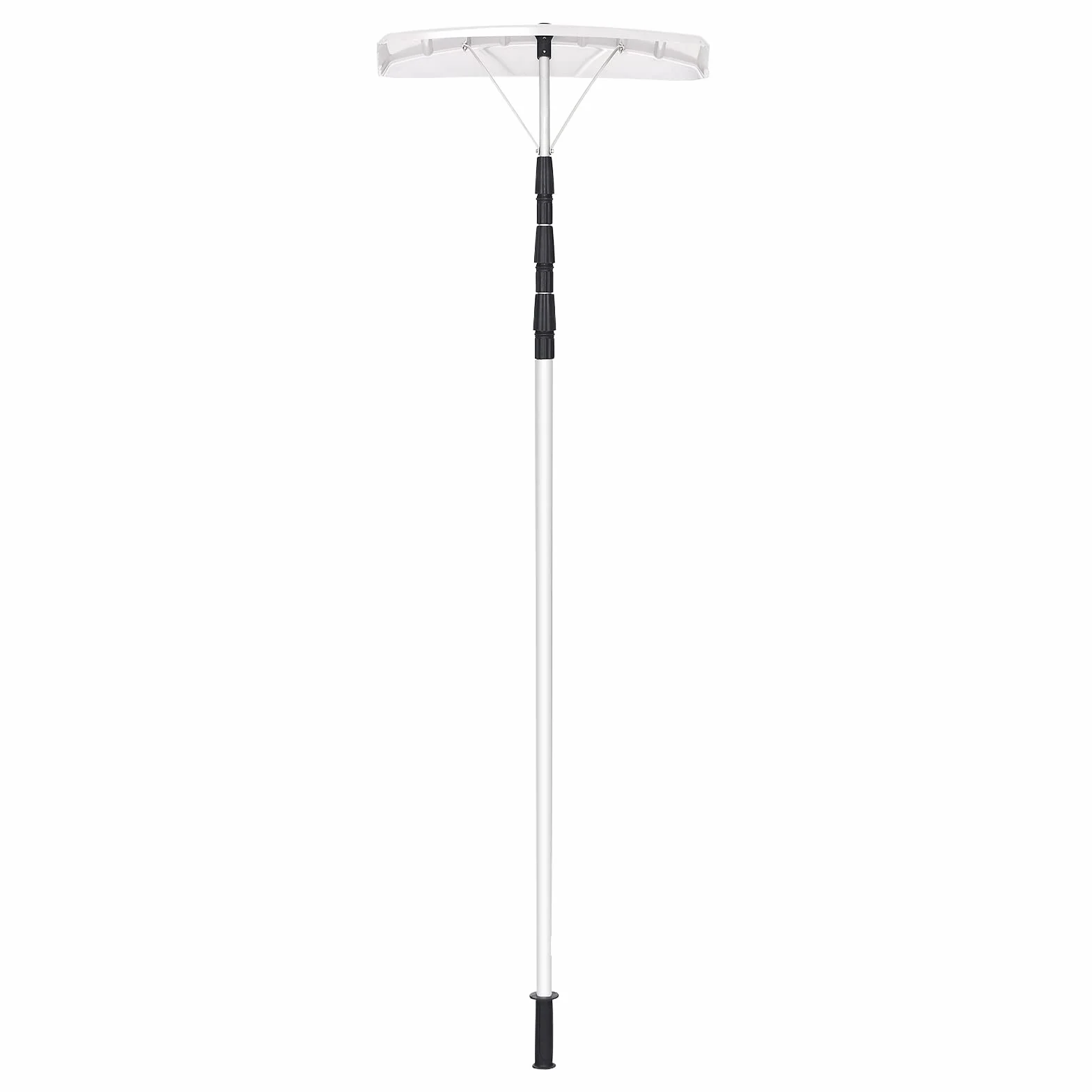 GOPLUS Łopata do śniegu dach, zakres regulacji 200-630 cm, aluminiowa szufla do śniegu, lekka szufla z teleskopowym trzonkiem, odśnieżarka z szeroką szuflą i antypoślizgowym uchwytem, odśnieżarka do