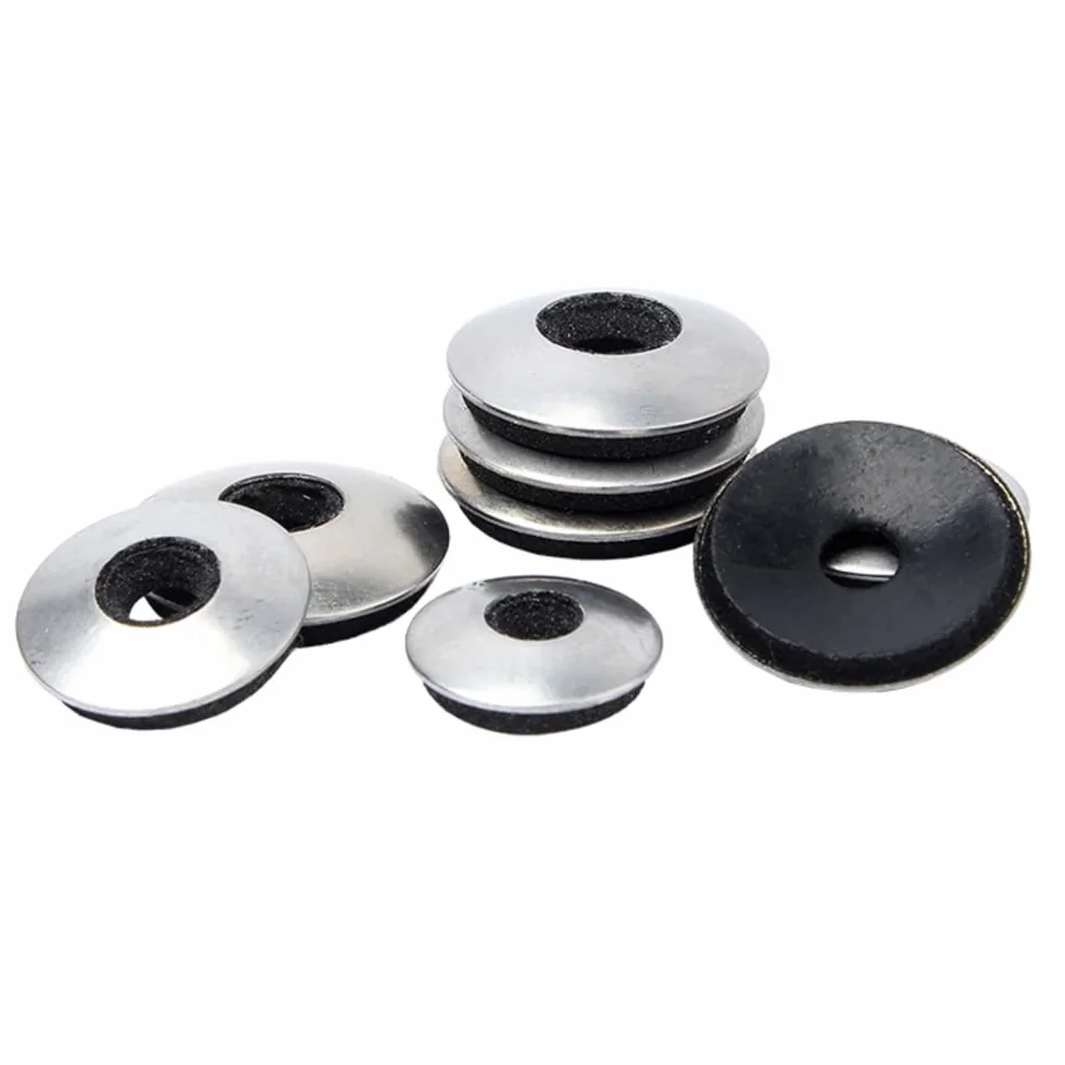 20 szt Podkładki uszczelniające 304 Stal nierdzewna Neopren EPDM Uszczelka zespolona Wodoodporne podkładki, 5,5 mm ID, 16 mm OD, 2,5 mm grubości