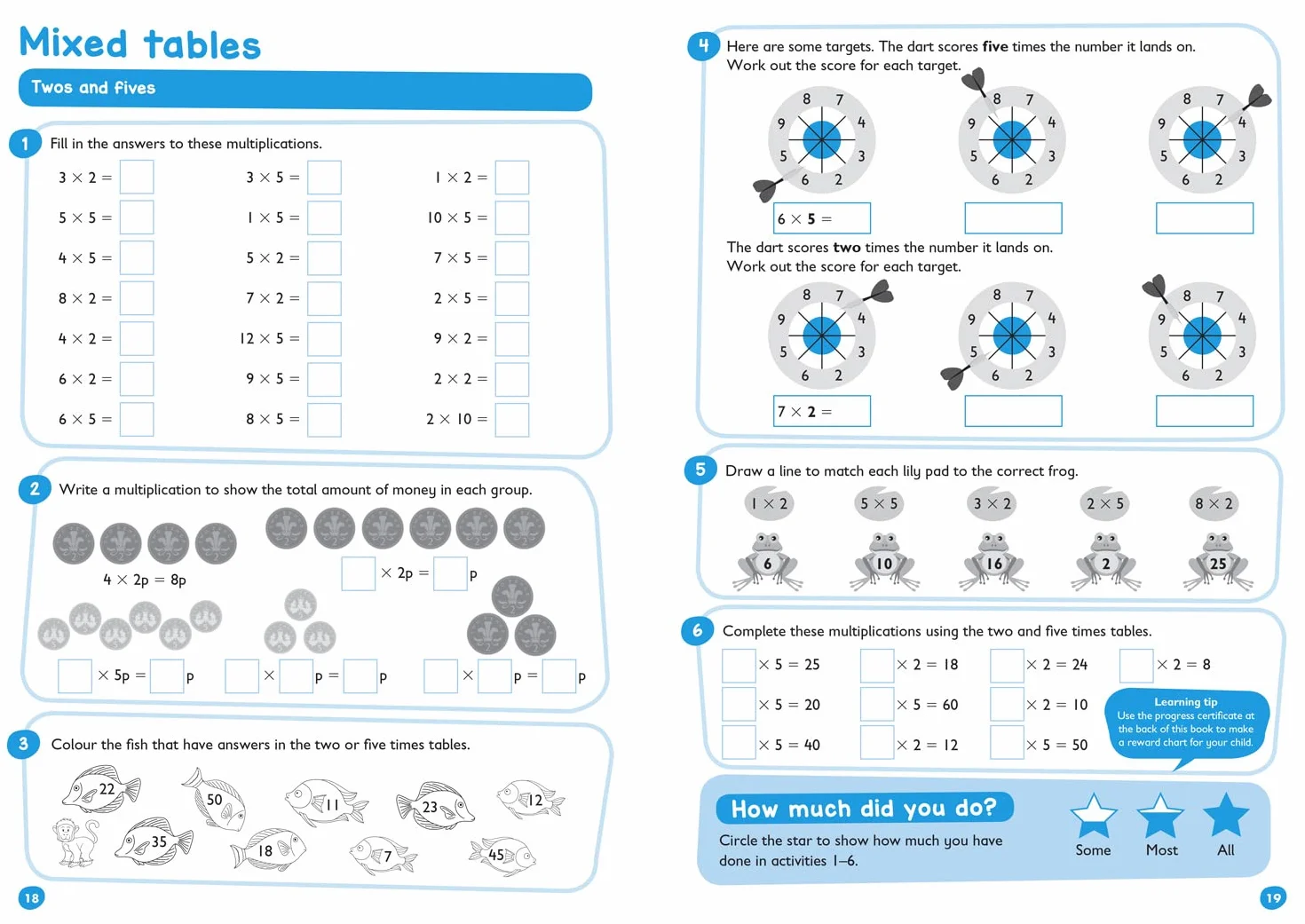 Times Tables Workbook Ages 5-7: Ideal for home learning