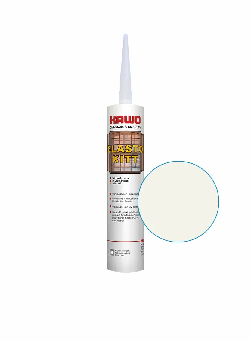 Kawo Elastokitt kit kit do okien antyczna biel 310 ml kit uszczelniający kit naprawczy, nie wymaga konserwacji