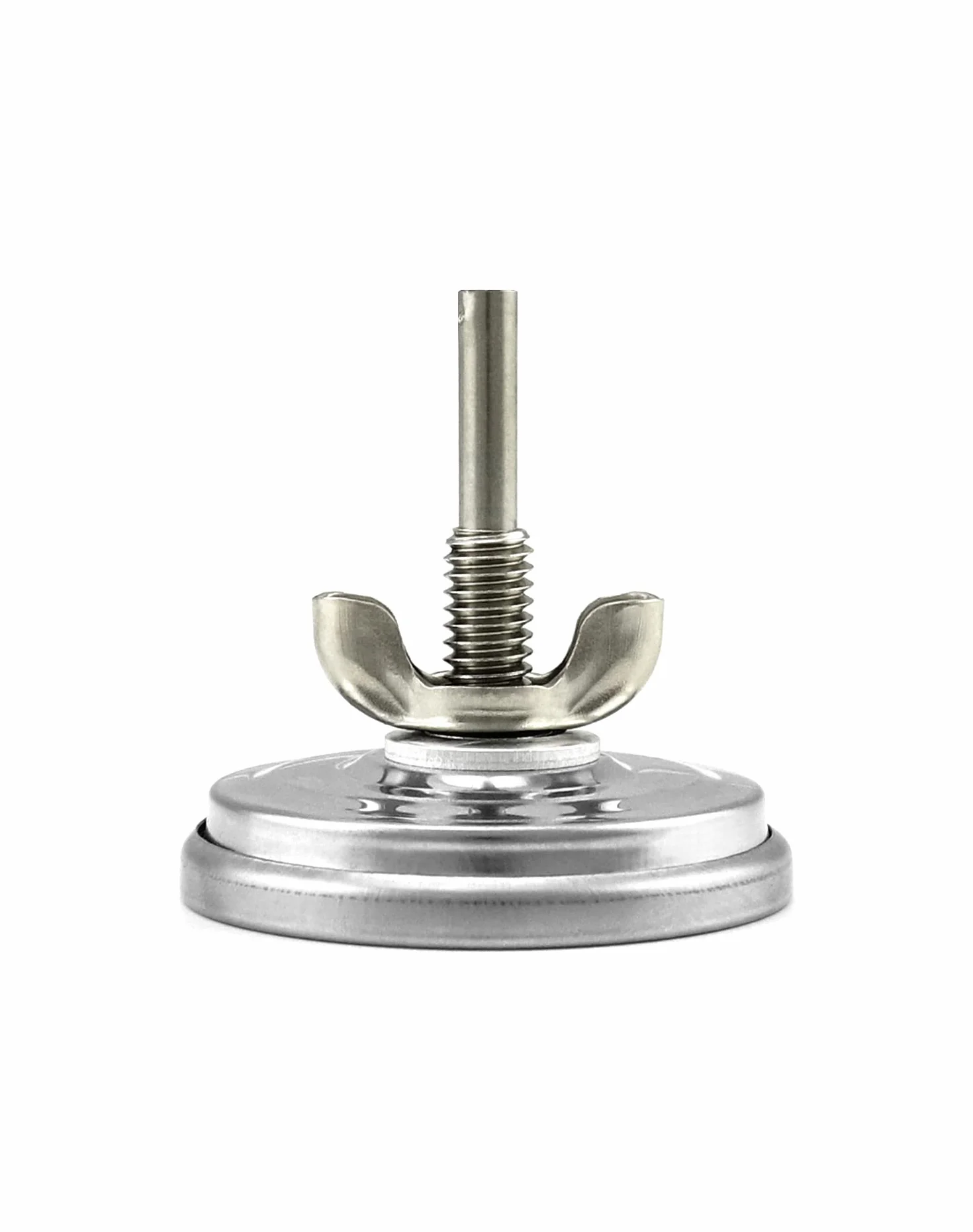 QWORK® BBQ Miernik termometru, termometr do gotowania ze stali nierdzewnej, tarcza 5 cm, 500 stopni