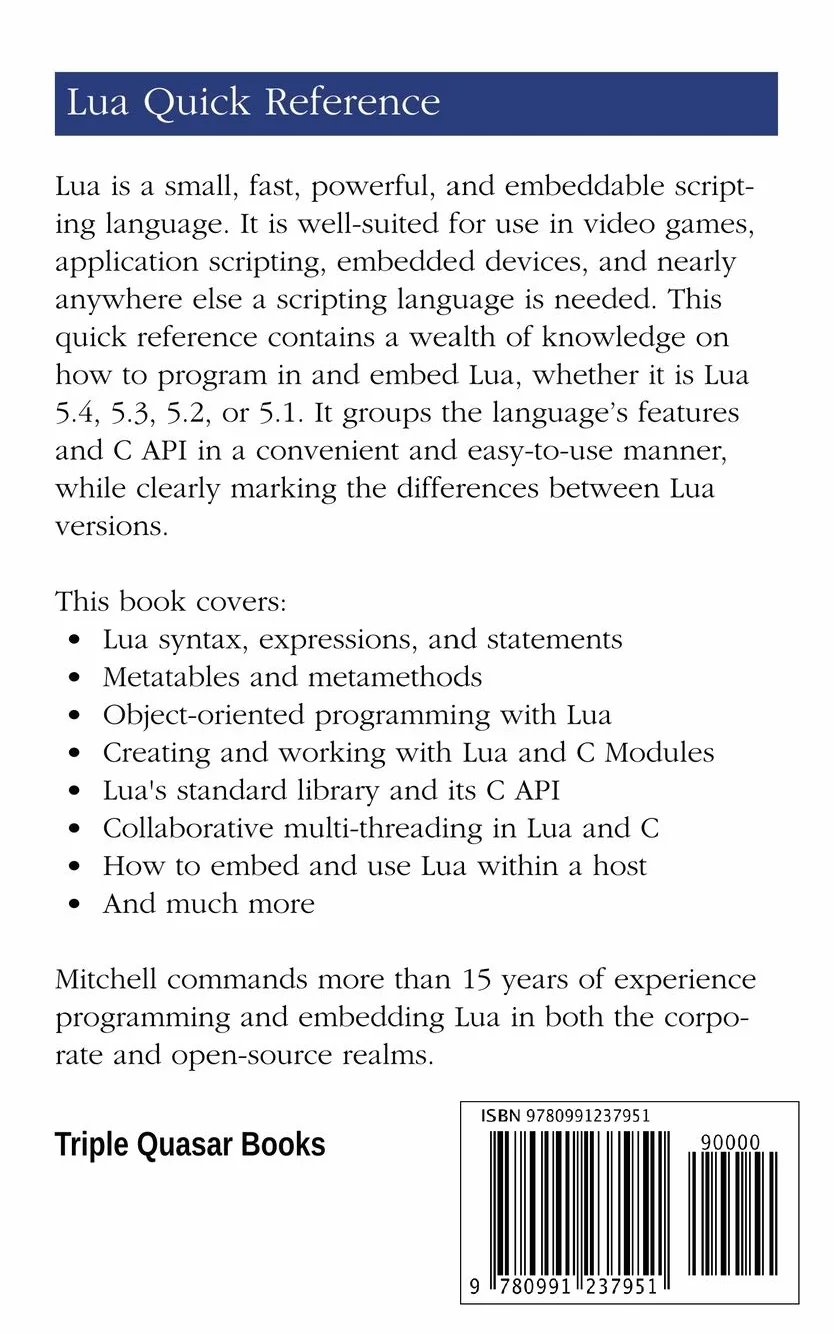 Lua: Quick Reference