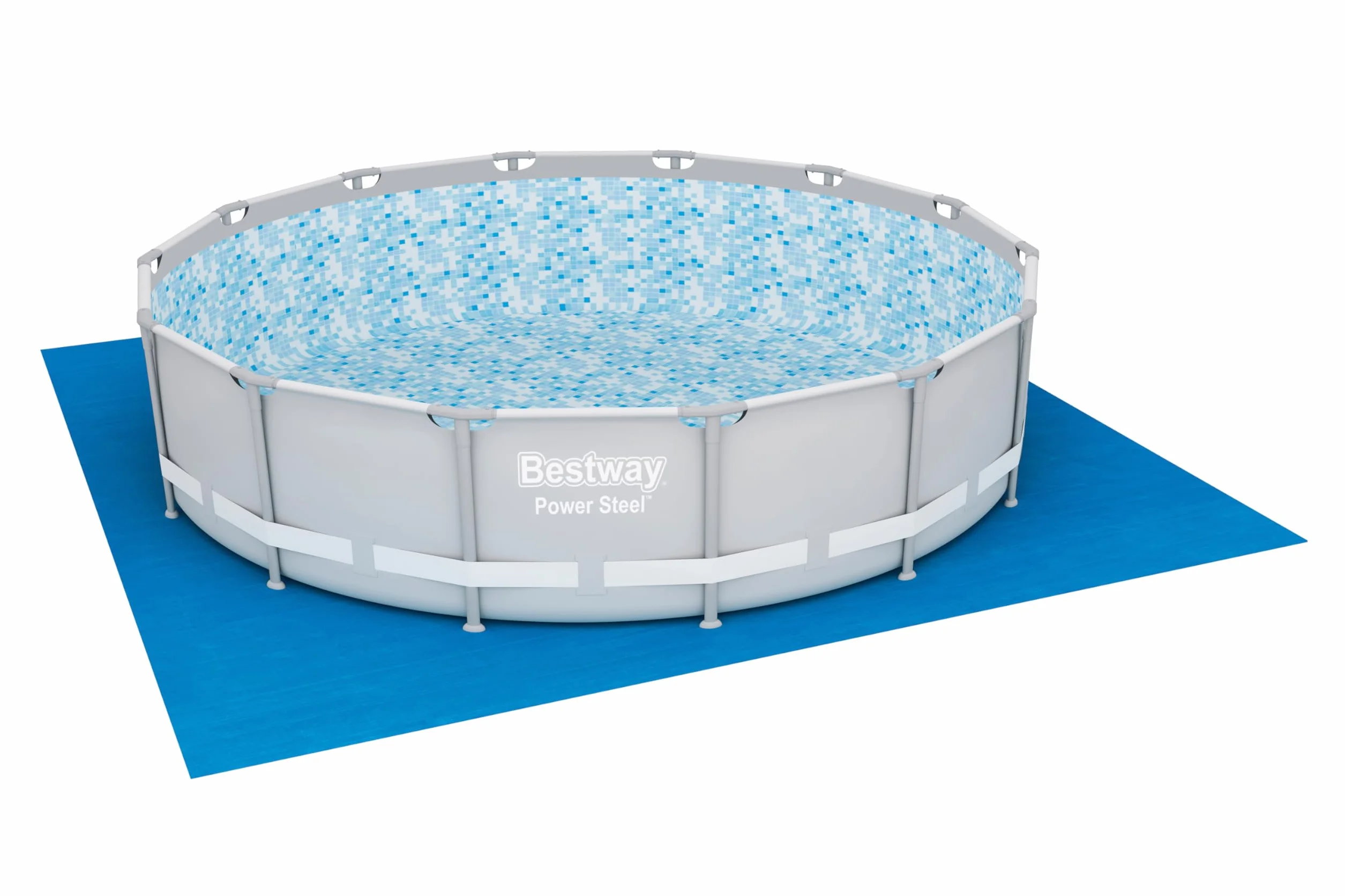 Bestway | Tkanina ochronna do basenów naziemnych i spa z hydromasażem, 4,57 m, niebieska