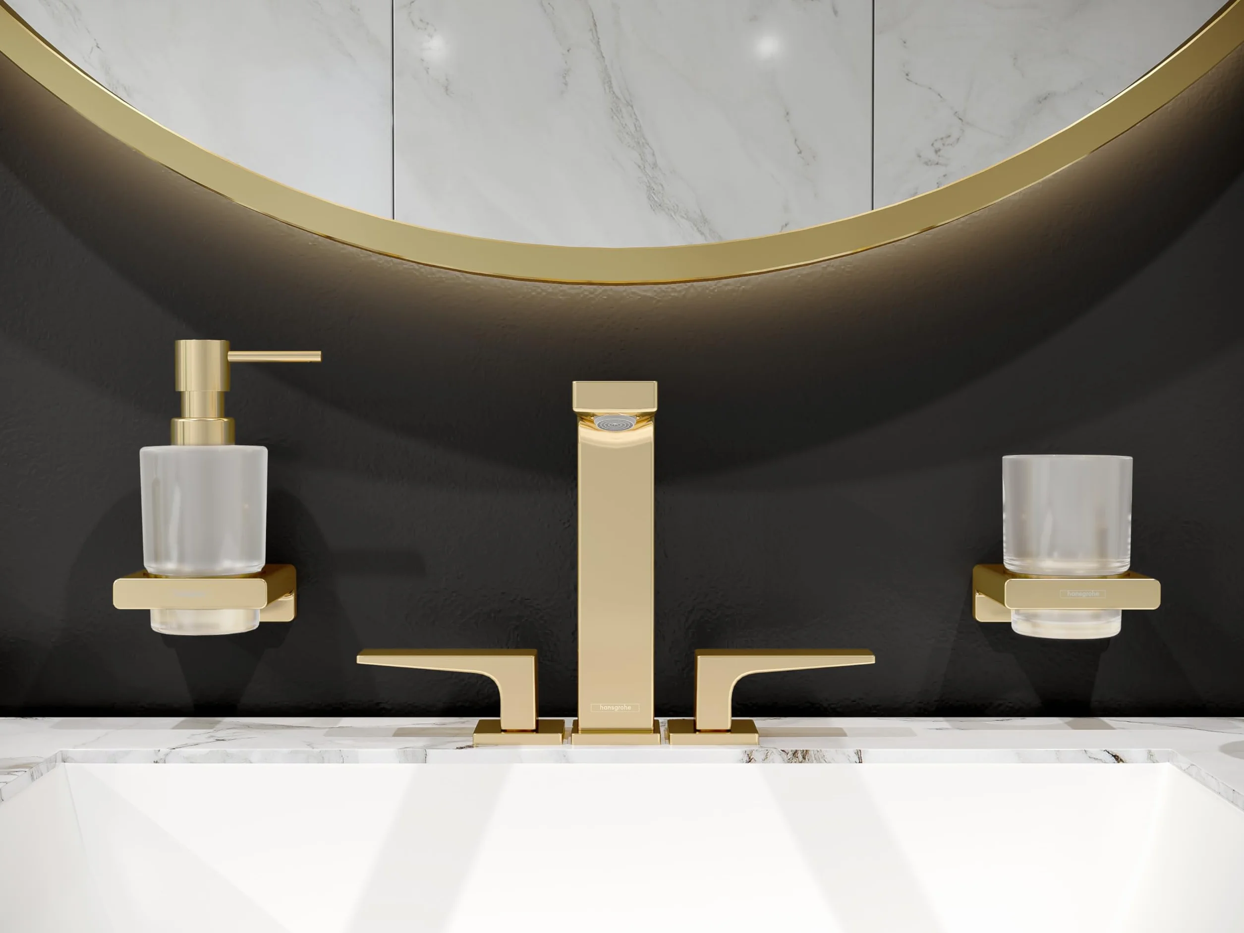 hansgrohe AddStoris Uchwyt na rolkę zapasową złoty optyczny polerowany, 41756990