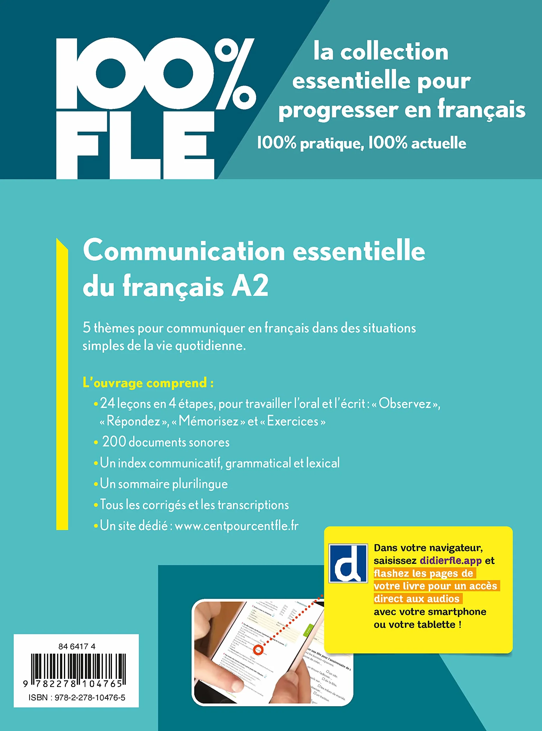 100% FLE - Communication essentielle du français A2 - Livre + didierfle.app: Collection 100% FLE