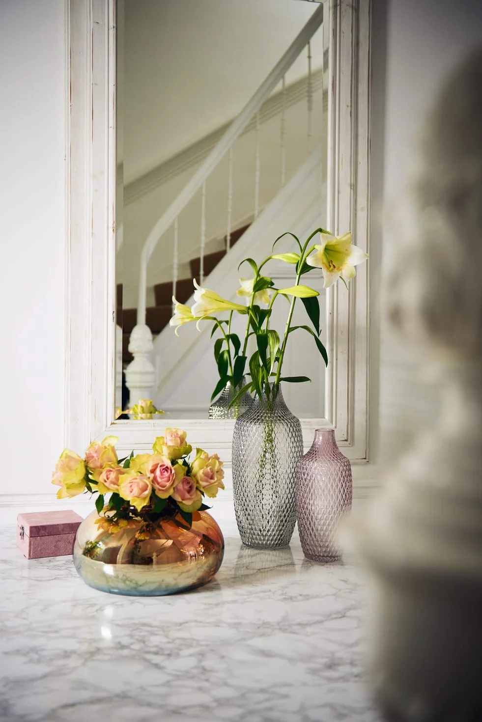 LEONARDO HOME 018650 POESIA wazon 14 cm złoty, szkło
