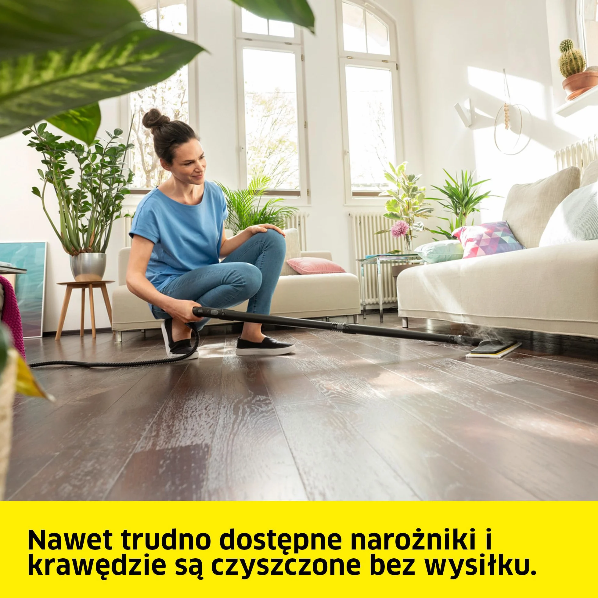Kärcher zestaw uniwersalnych ściereczek podłogowych EasyFix, 2 chłonne ściereczki z ultracienkiego włókna, łatwe do zamocowania, oryginalne akcesoria do dyszy EasyFix parownic Kärcher