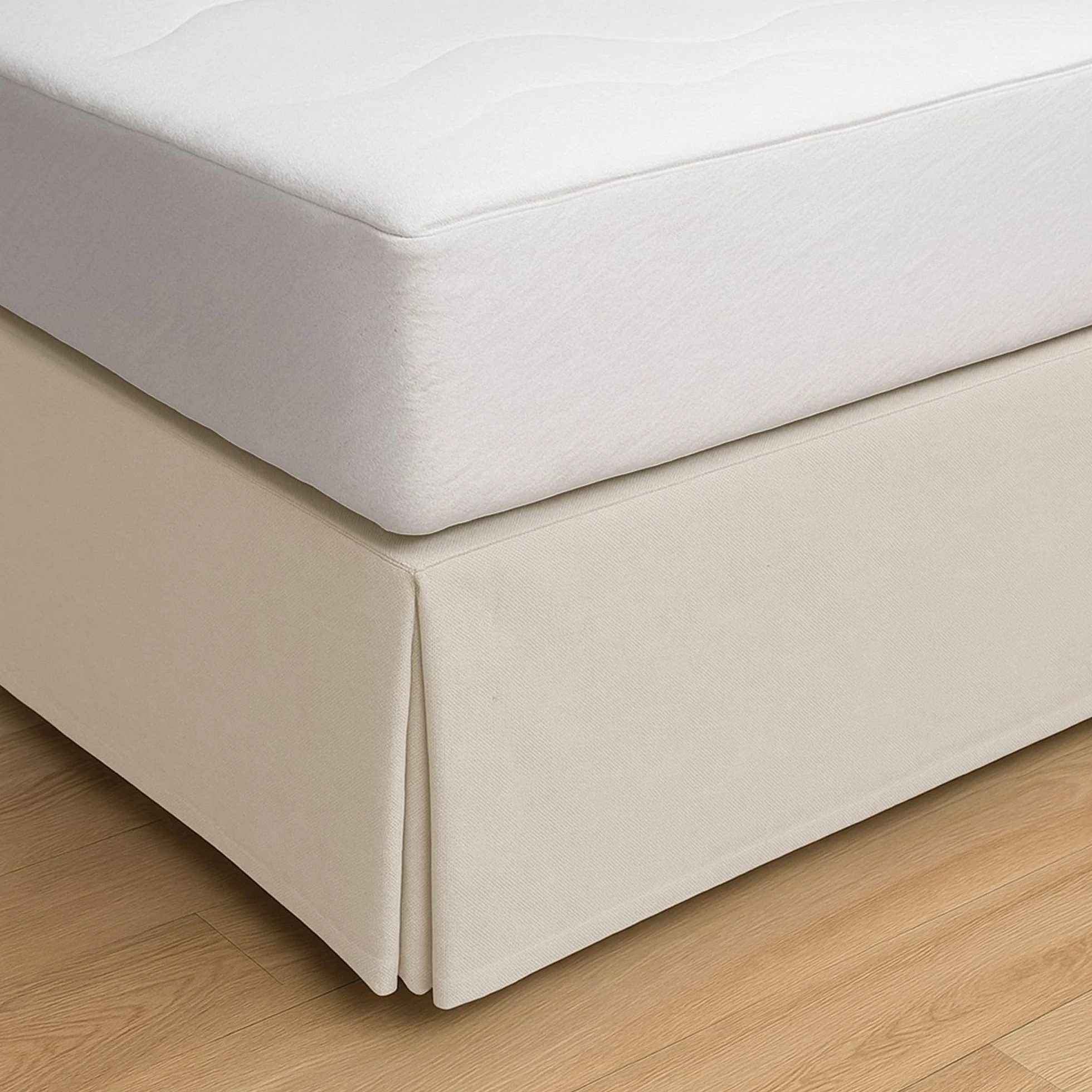 ECOMMERC3 | Pokrywa łóżka Canape 90 Faldon Rozmiar łóżka 90 x 190/200 cm - Kość słoniowa Pokrywa Canape Antypoślizgowe i oddychające dopasowanie 100% Made in Spain