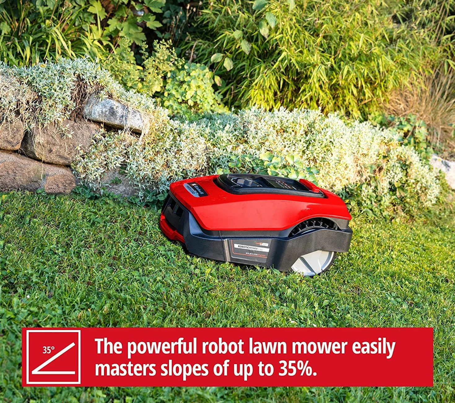 Einhell Freelexo 1200 Lcd Bt Robot Koszący, Czerwony/Czarny, do 1200 m²