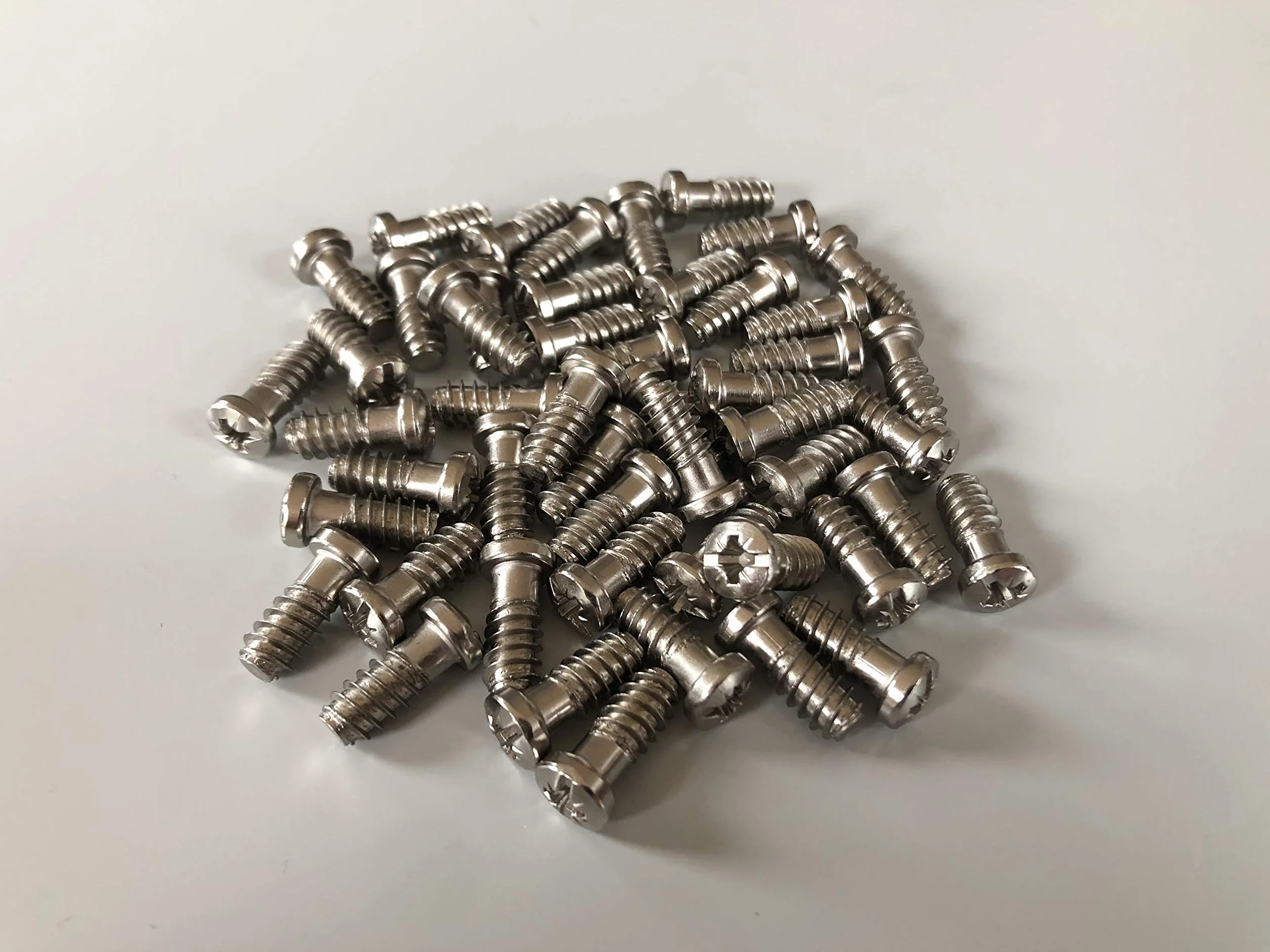 50 x śruby euro, śruby meblowe do zawiasów (np. do Pax, zawiasy uzupełniające), wymiary 6,3 x 14,5 mm, okrągła główka