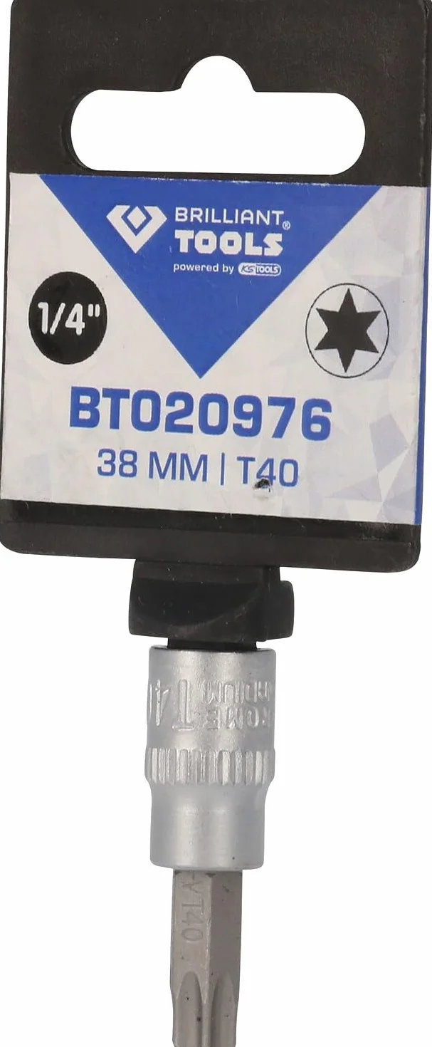 BRILLIANT TOOLS BT020976 1/4" Torx-Nasadka z bitami, T40 [Powered by KS TOOLS]