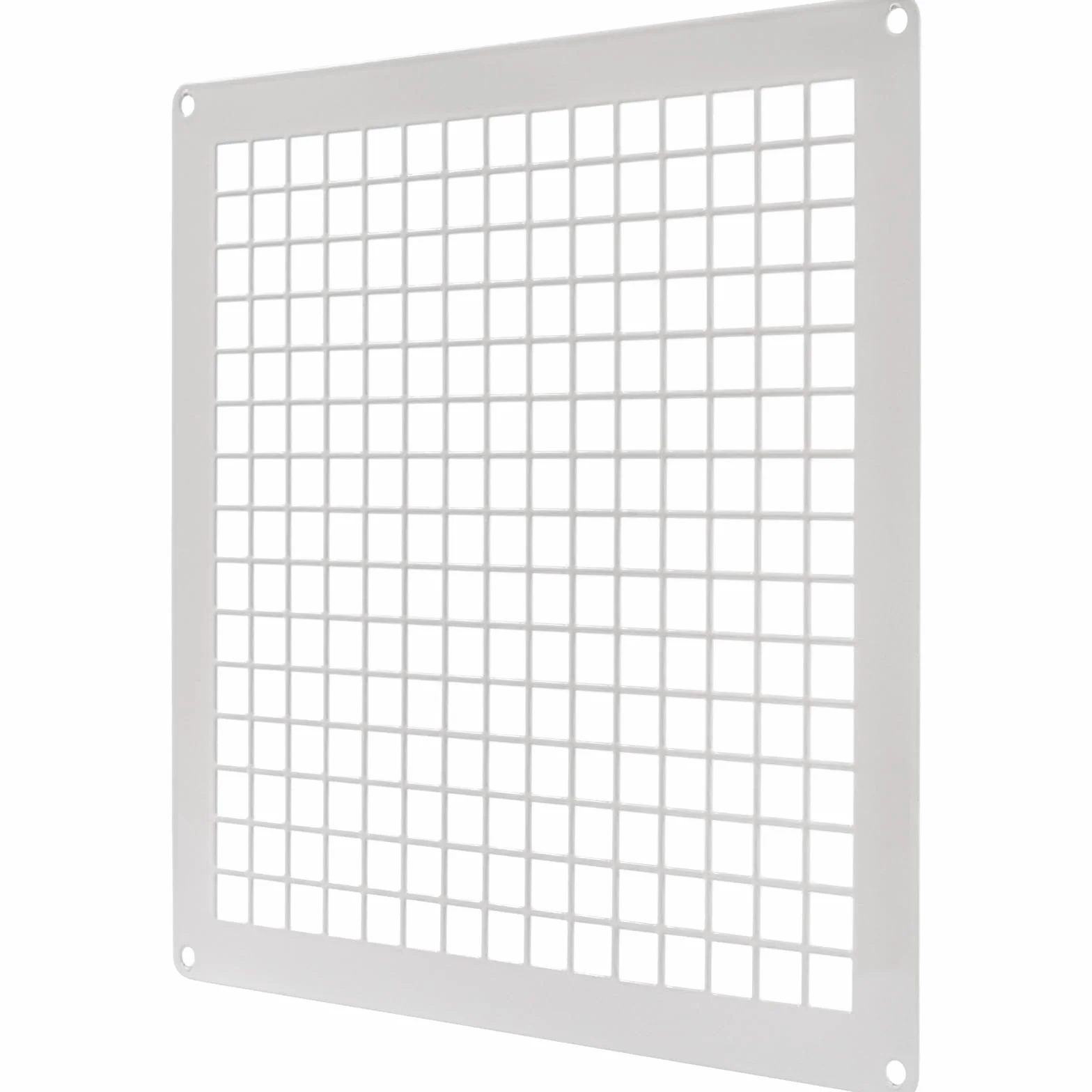 Repa Market 200 x 200 mm / 8" x 8" calowy Biała ocynkowana stal prostokątna Kratka wentylacyjna do przestrzeni pełzających - Ochrona wentylacji wejścia i wyjścia - Uniwersalna metalowa siatka do