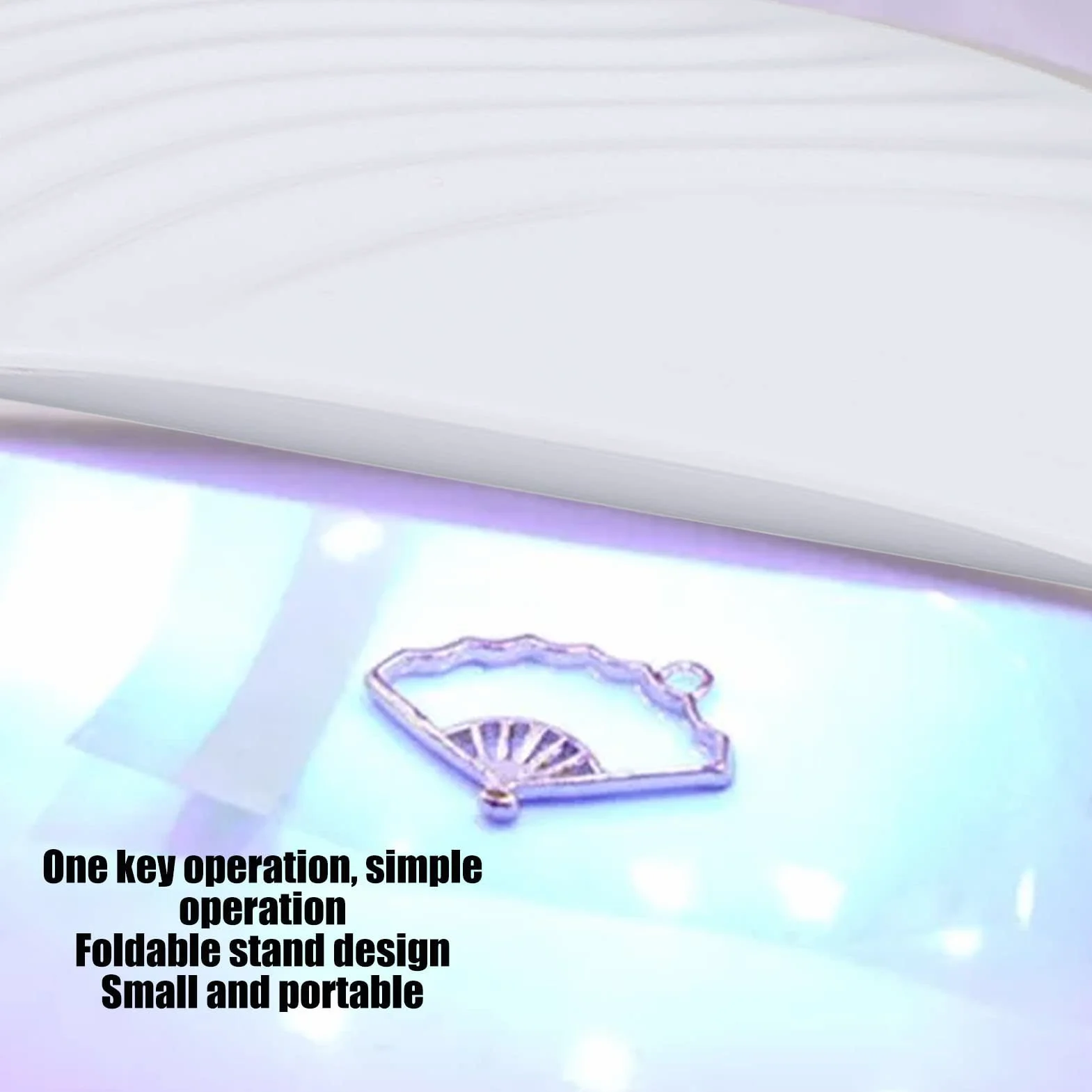 Lampa utwardzana żywicą UV, 36 W, 12 LED, składany stojak, zasilanie USB, wydajne rezultaty utwardzania