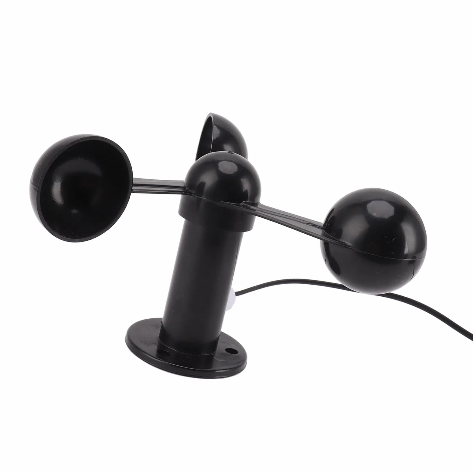 Czujnik Anemometru, Mierzy prędkość Wiatru, Zawiera Wodoodporny Kabel o Długości 8 M, Posiada Otwór Montażowy o średnicy 4 Cm, Konstrukcja Przeciwzakłóceniowa, Czujnik Prędkości