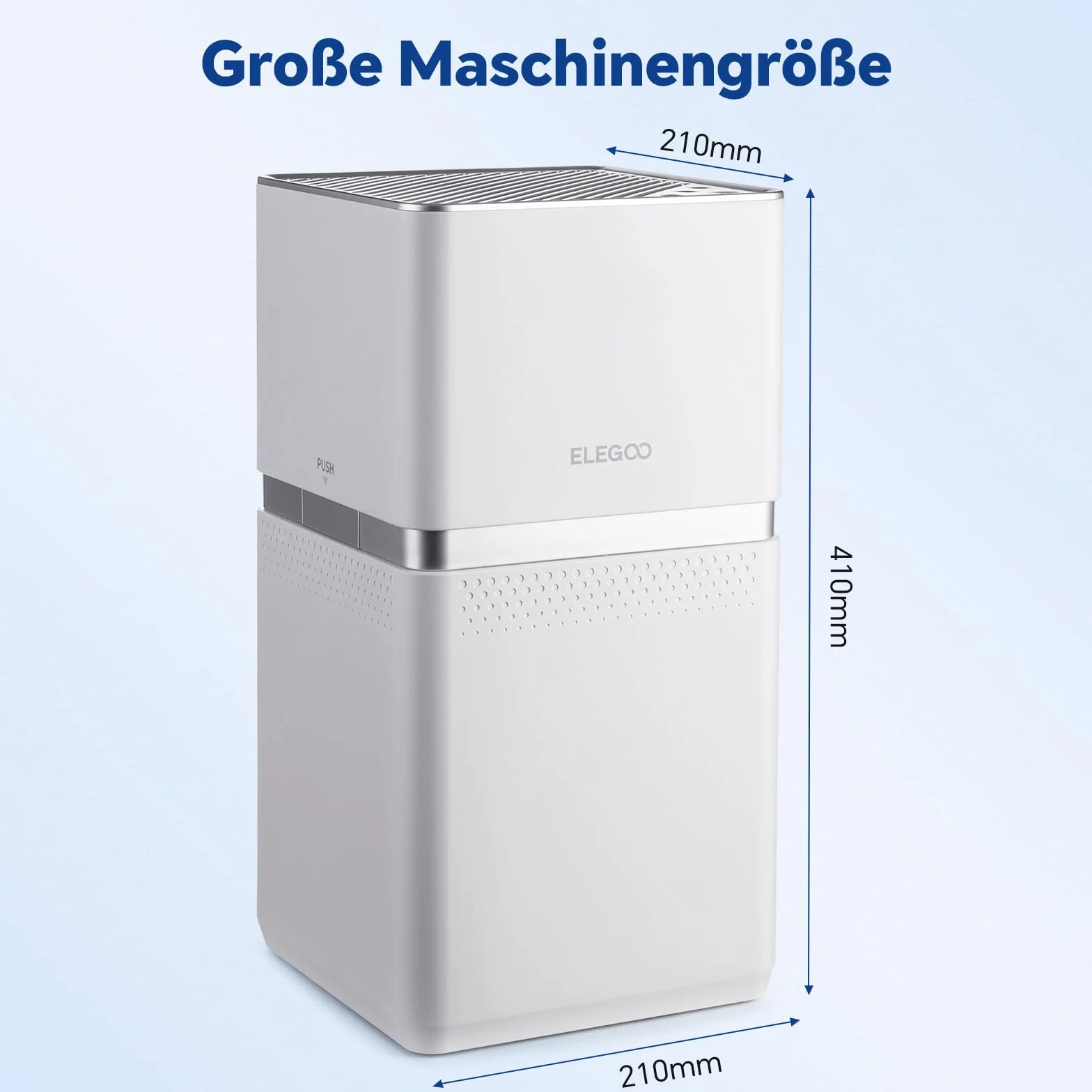 ELEGOO Mars Mate oczyszczacz powietrza, z wymiennym filtrem z węglem aktywnym, usuwa do 95% TVOC dla drukarki 3D z żywicy Mars 5 Ultra, Saturn 4 Ultra, wymiary 210 mm x 247 mm x 10 mm