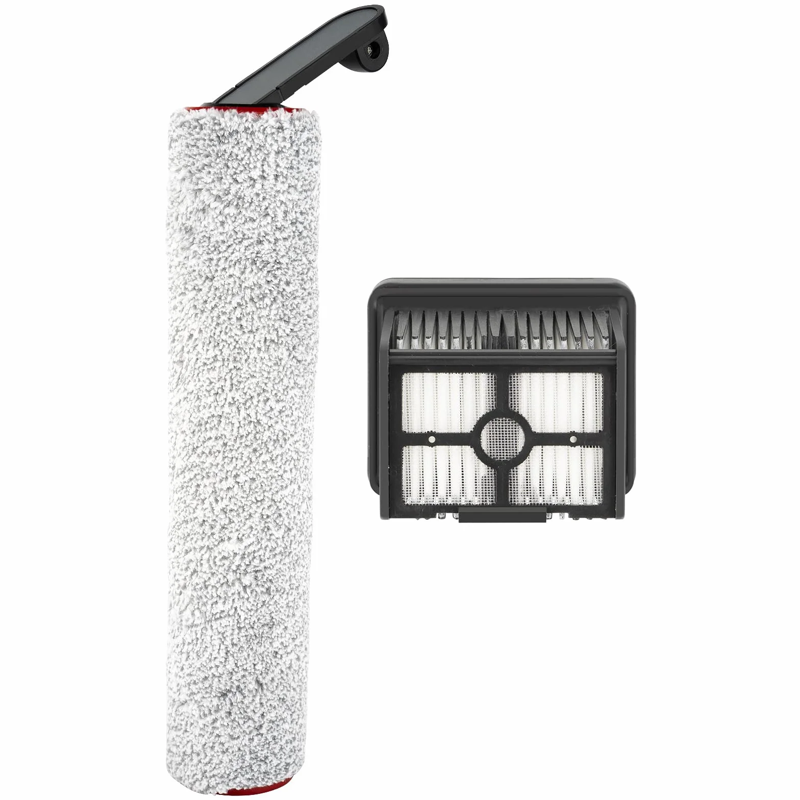 (2 sztuki) Wymienne wałki szczotkowe H12 Pro i filtry HEPA kompatybilne z Dreame H12 Pro / H12 Dual Cordless Wet and Dry Vacuum Cleaner, zestaw akcesoriów, 1 wałek szczotkowy, 1 filtr HEPA