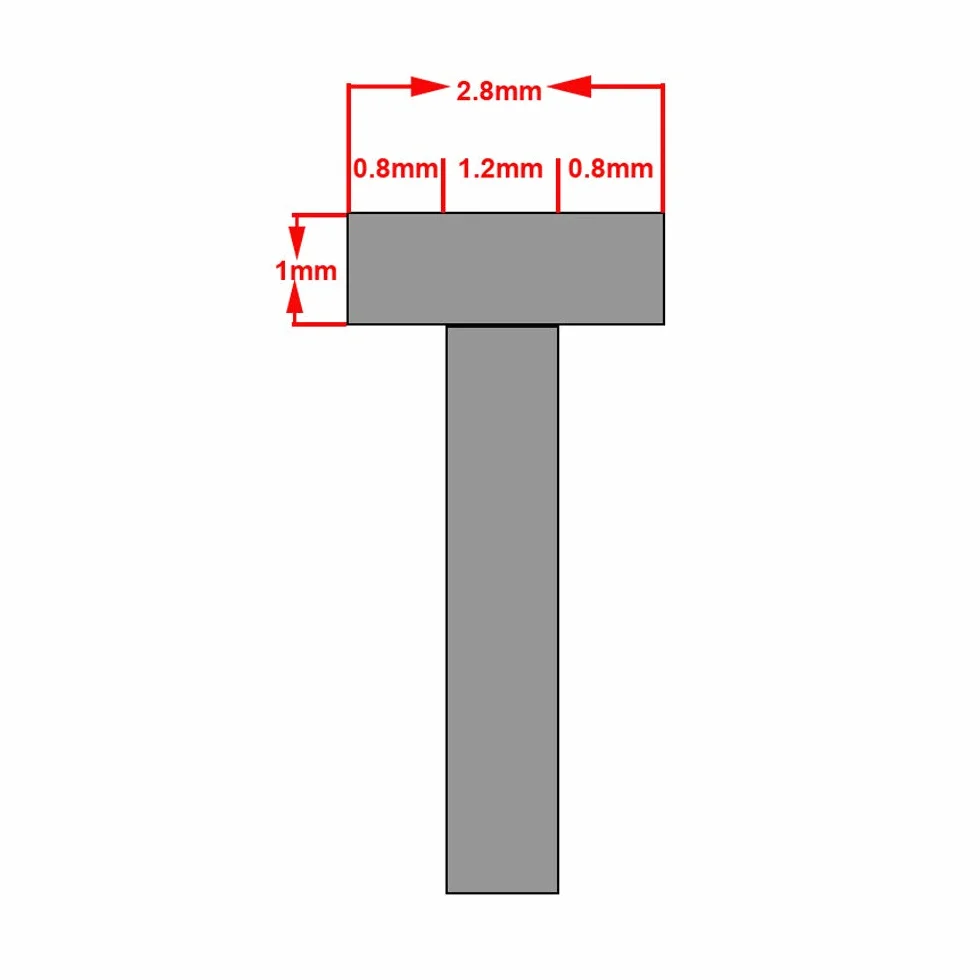 CESFONJER Gwoździe druciane z głowicą w kształcie litery T, 25-50 mm, gwoździe prosty wykończeniowe do pistoletu do gwoździ (1140 w pudełku)