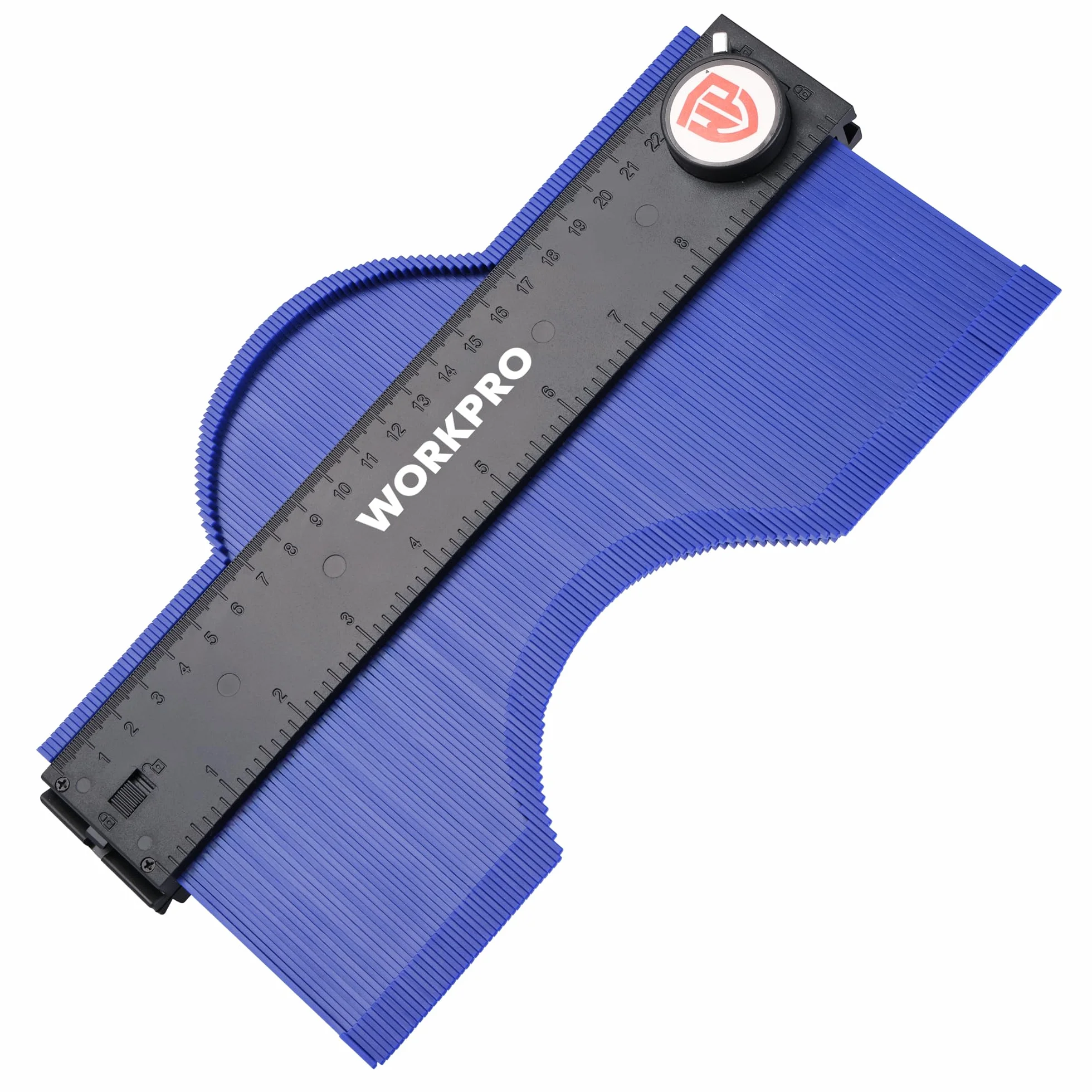 WORKPRO 10" Powielacz konturów, miernik do znakowania z zamkiem, metryczny i imperialny miernik profili, narzędzie do nieregularnych kształtów do laminatu, drewna, płytek i podłóg