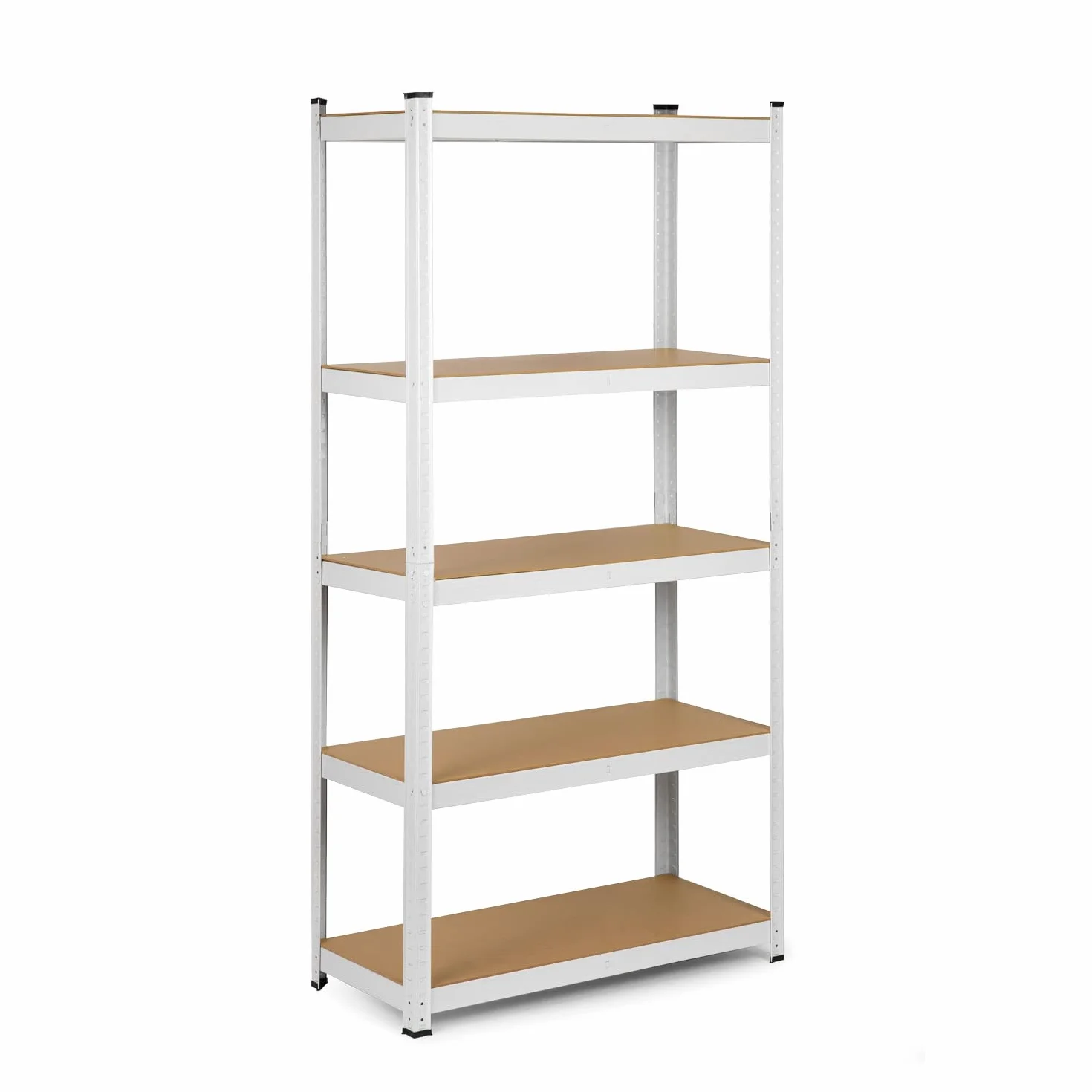Humberg Półka garażowa metalowa Obciążenie do 875 kg 5 półek 30 x 90 x 180 cm Biały