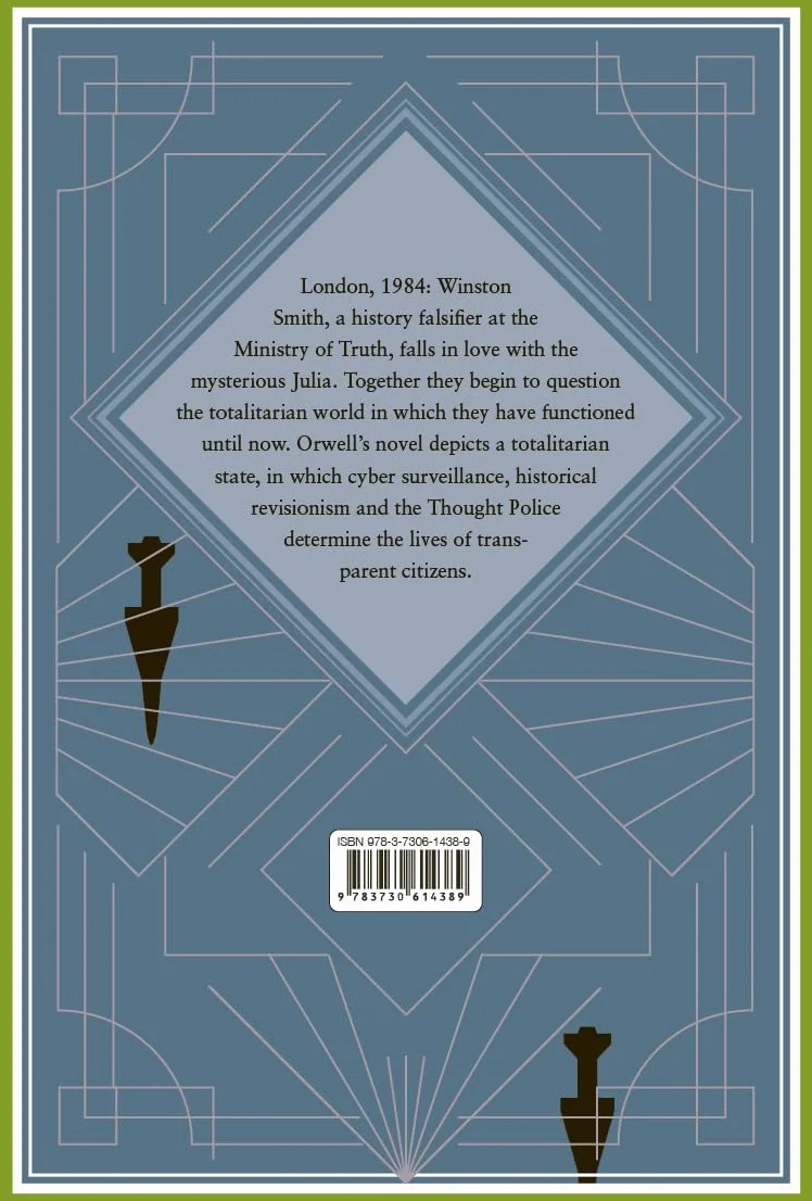 Orwell - 1984 / Nineteen Eighty-Four. English Edition: A special edition hardcover embossed with silver foil: 3