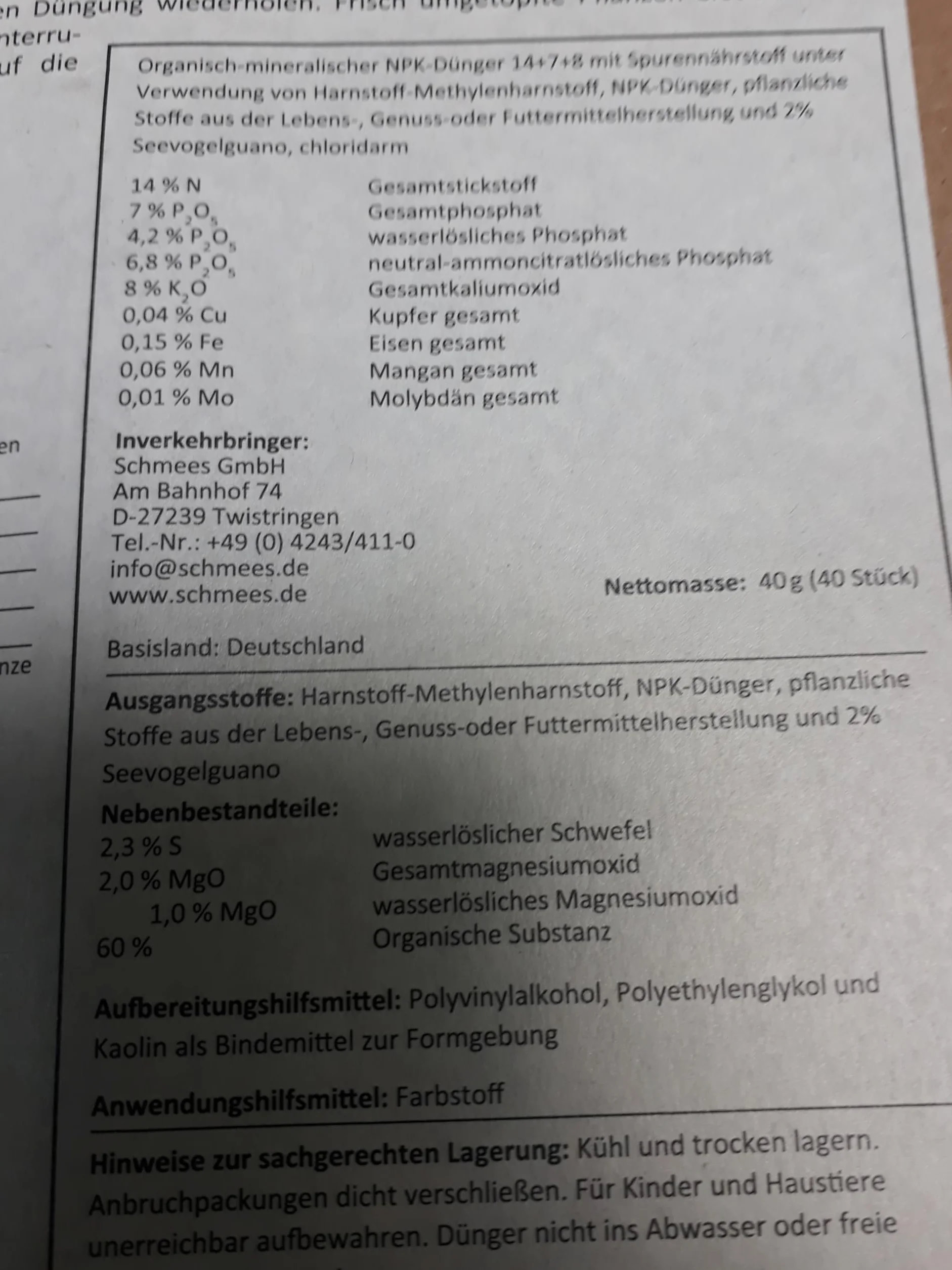 Floraline pałeczki nawozowe do roślin pokojowych i balkonowych, długotrwałe działanie przez 3 miesiące, 40 sztuk