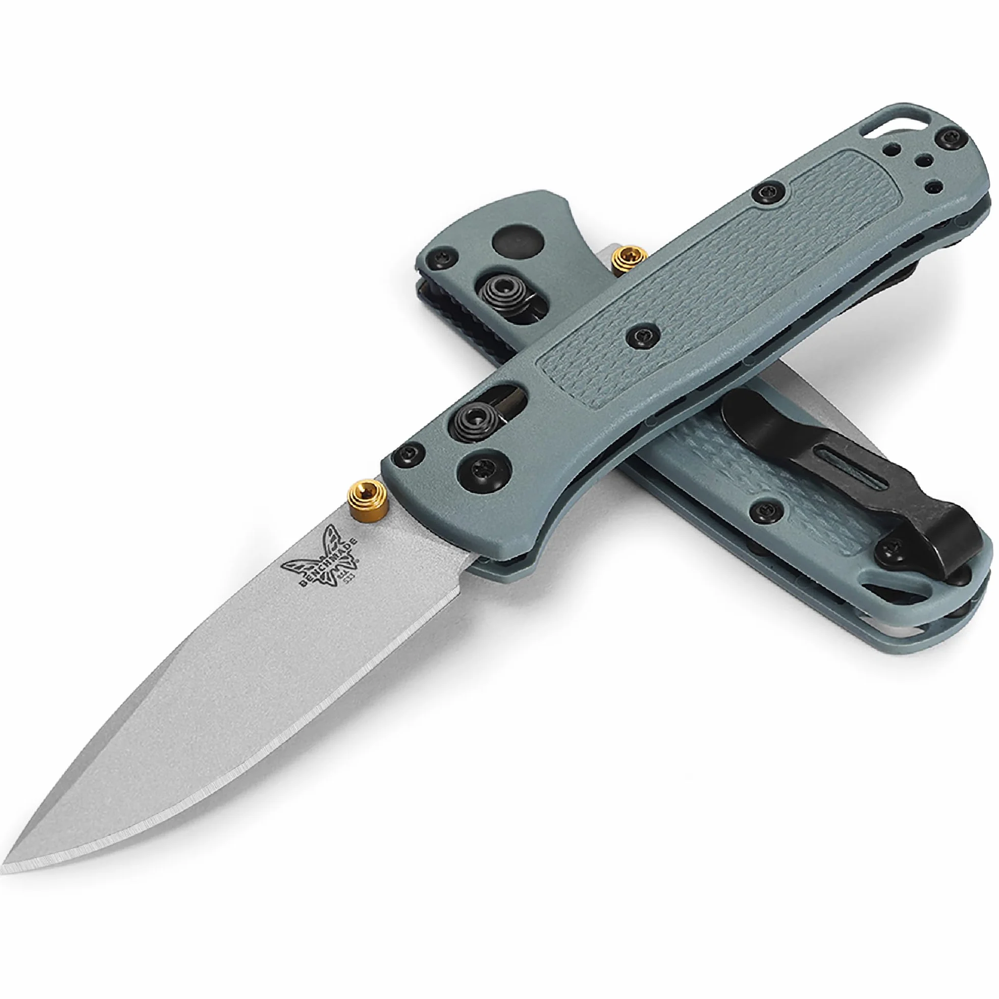 BENCHMADE 533SL-07 Navaja Mini BUGOUT Mango Grivory Acero CPM-S30V typ zasilania, wielokolorowy