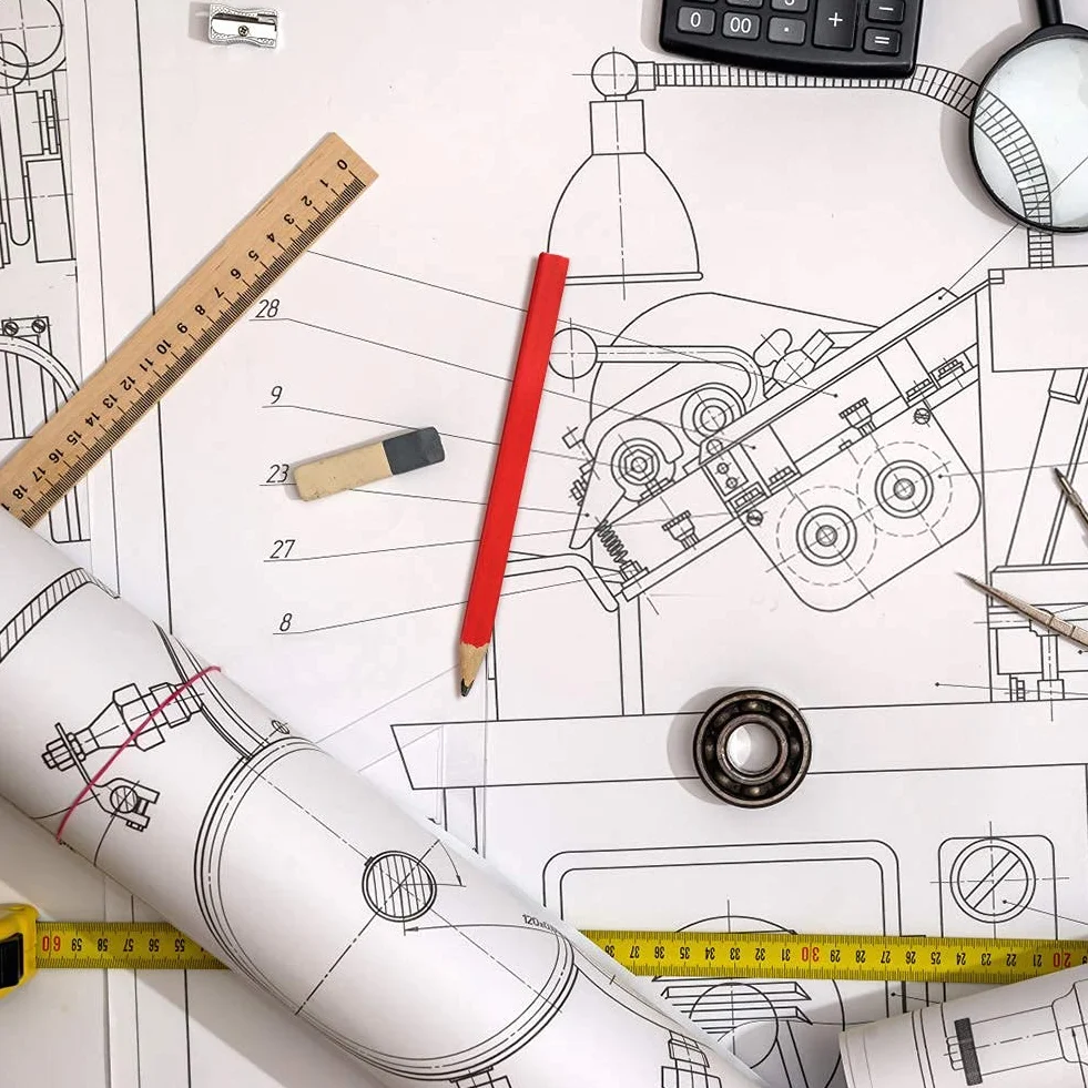 Greensen Ołówek Stolarski 72 Sztuki, Średni 0,5 mm, Czerwony Tusz, Drewniany Ołówek do Obróbki Drewna, Znakowania Materiałów Budowlanych, DIY Projektów