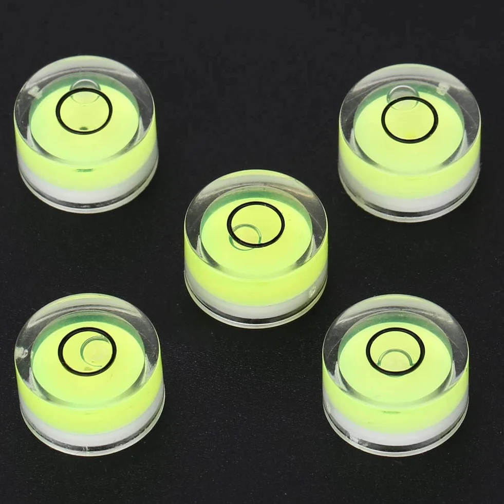 5 sztuk poziomicy o średnicy 15 mm, mini uniwersalna, przenośna ramka, poziomica Bullseye okrągła kompas, do balansowania, wagi elektronicznej, platformy itp