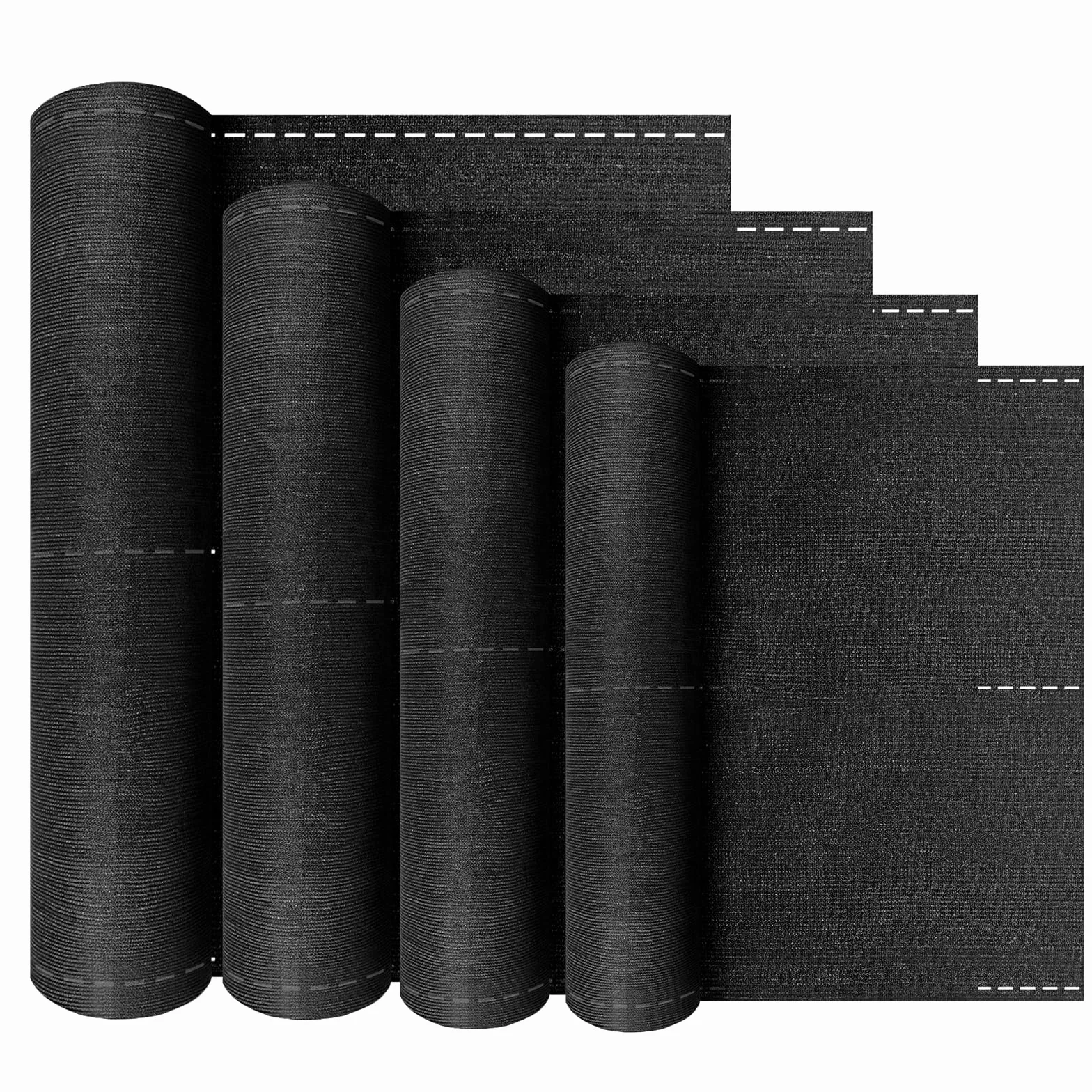 LZQ Tkanina zacieniająca 150 g/m², osłona ogrodzenia, ochrona przed wzrokiem, tkanina HDPE, odporna na działanie promieni UV, odporna na warunki atmosferyczne (antracytowa, 1,5 x 10 m)