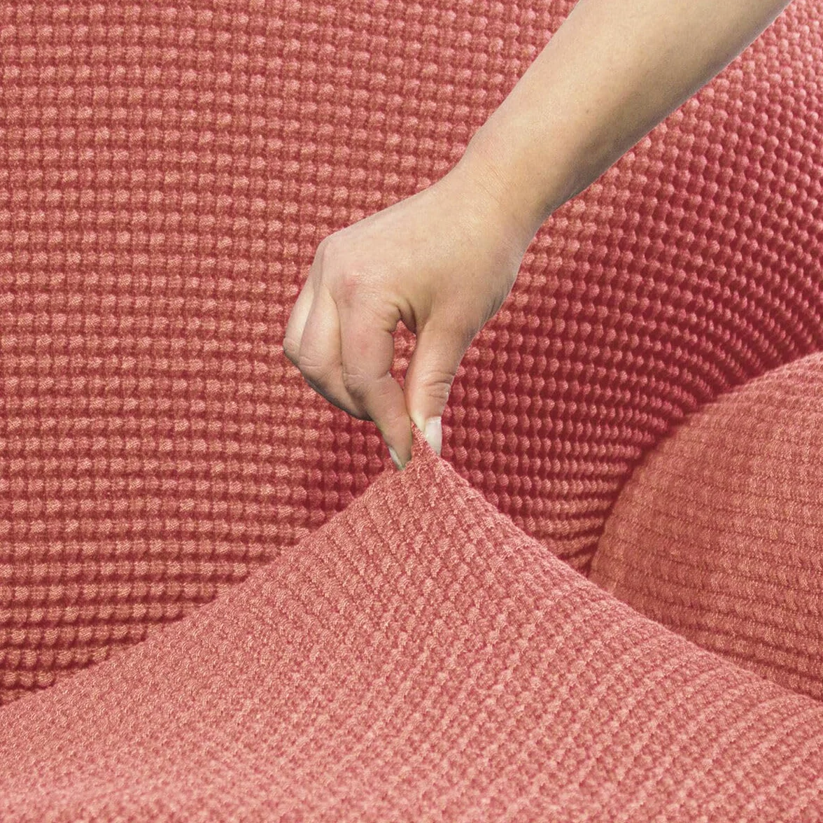 SOFASKINS® Super elastyczny pokrowiec na sofę, pokrowiec na sofę 1-osobową, z ekskluzywnym wzorem, oddychający, wygodny i trwały, pokrowiec na sofę wymiary (70-110cm), kolor trawa