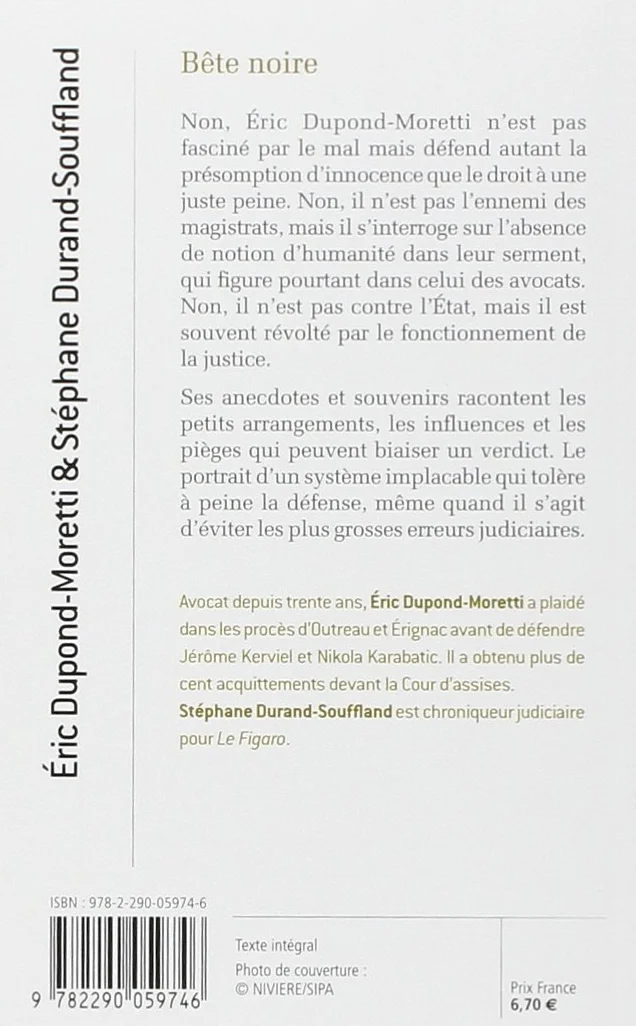 Bête noire: "Condamné à plaider"