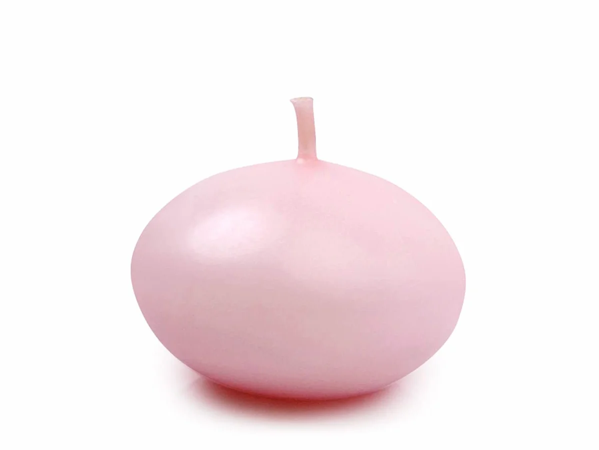 PartyDeco Świeczka Pływająca Dysk Zestaw Świeczek Pływających Różowa do Wazonu Akwarium Oczka Wodnego Dekoracja Stołu na Wesela Komunię Urodziny Tealight Podgrzewacze
