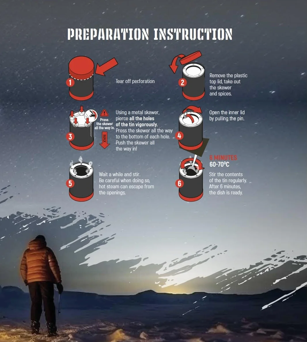 Skyfood: Hot Beef, Self-Heating Dish