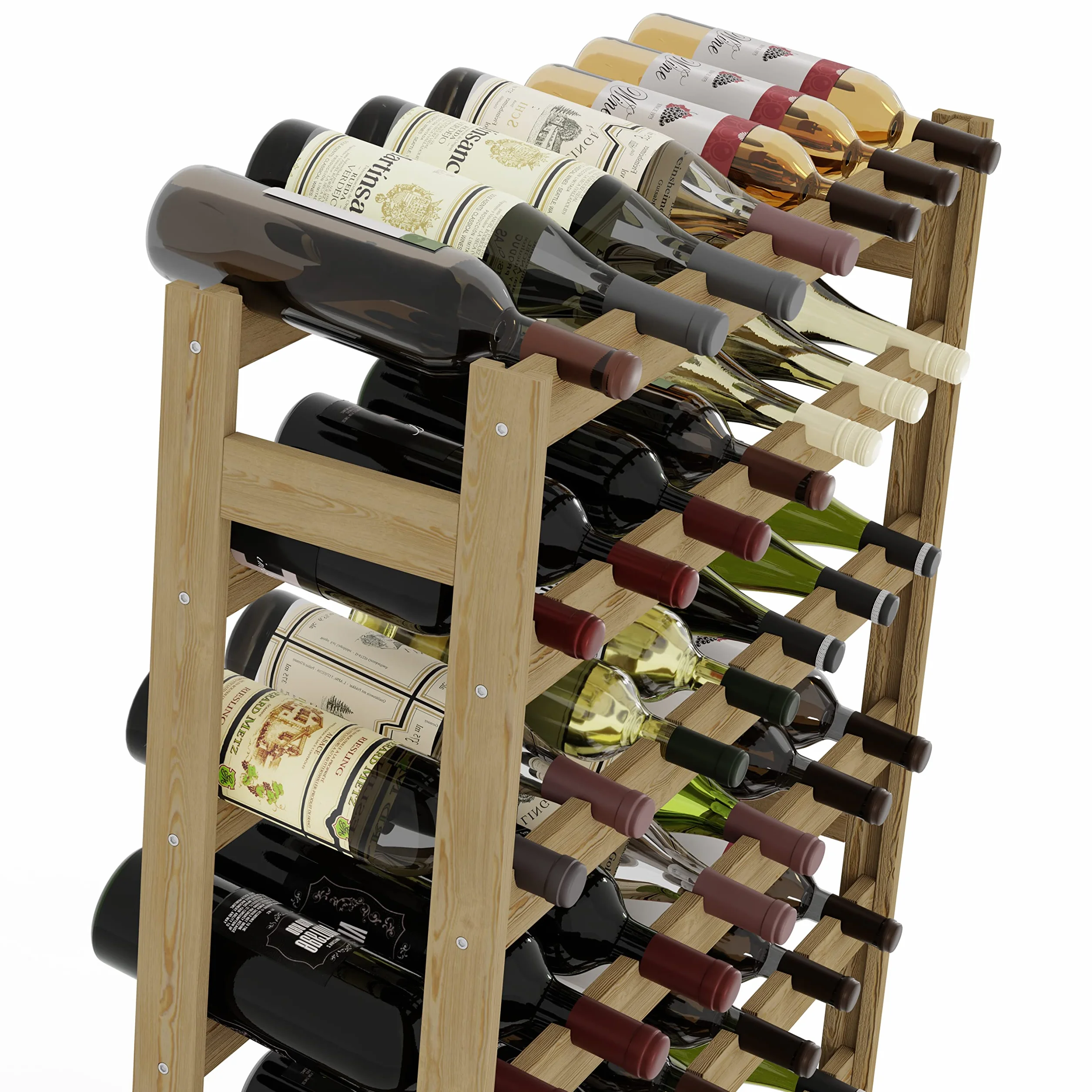 Lenmar Drewniany Regał na Wino RW-1 77 Butelek 166x72.5x25 cm