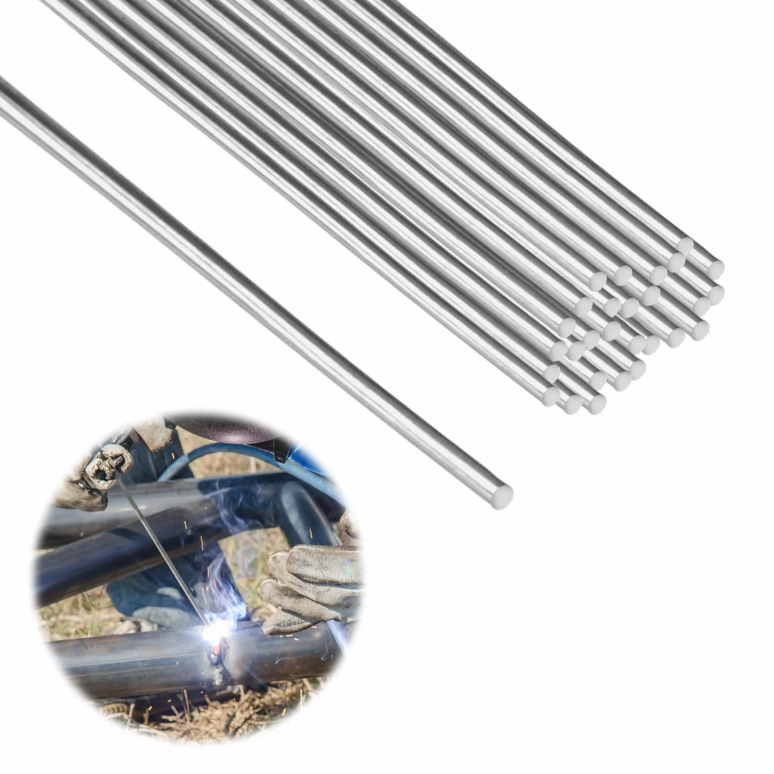 Pręty lutownicze, 30 szt. 1,6 x 250 mm, drut spawalniczy o niskiej temperaturze, aluminiowe pręty spawalnicze, rozpuszczanie aluminium, pręty spawalnicze, pręty spawalnicze, pręty spawalnicze, pręty