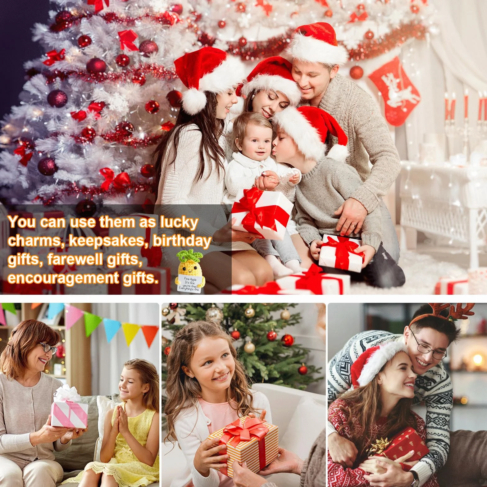 Pocket Hug Positive ziemniak, pozytywny ziemniak z pozytywną kartą energetyczną, kreatywna wełna do robienia na drutach, lalka dla kobiet, prezent pożegnalny, dla kolegów, najlepszej
