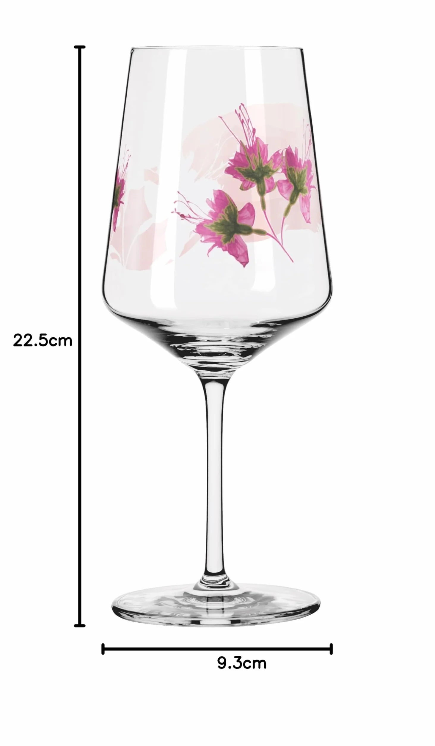 RITZENHOFF 3461004 Kieliszek do aperitifu 500 ml - zestaw 2 szt. - seria Sonet letni nr 4, 2 sztuki, motyw roślinny - Made in Germany