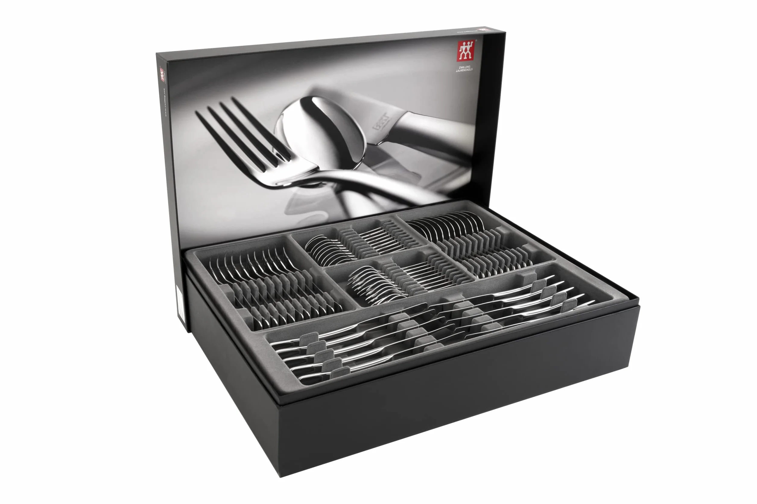 ZWILLING Besteck-Set, 72-tlg., Für 12 Personen, 18/10 Edelstahl/Hochwertiger Klingenstahl, Poliert, Nottingham