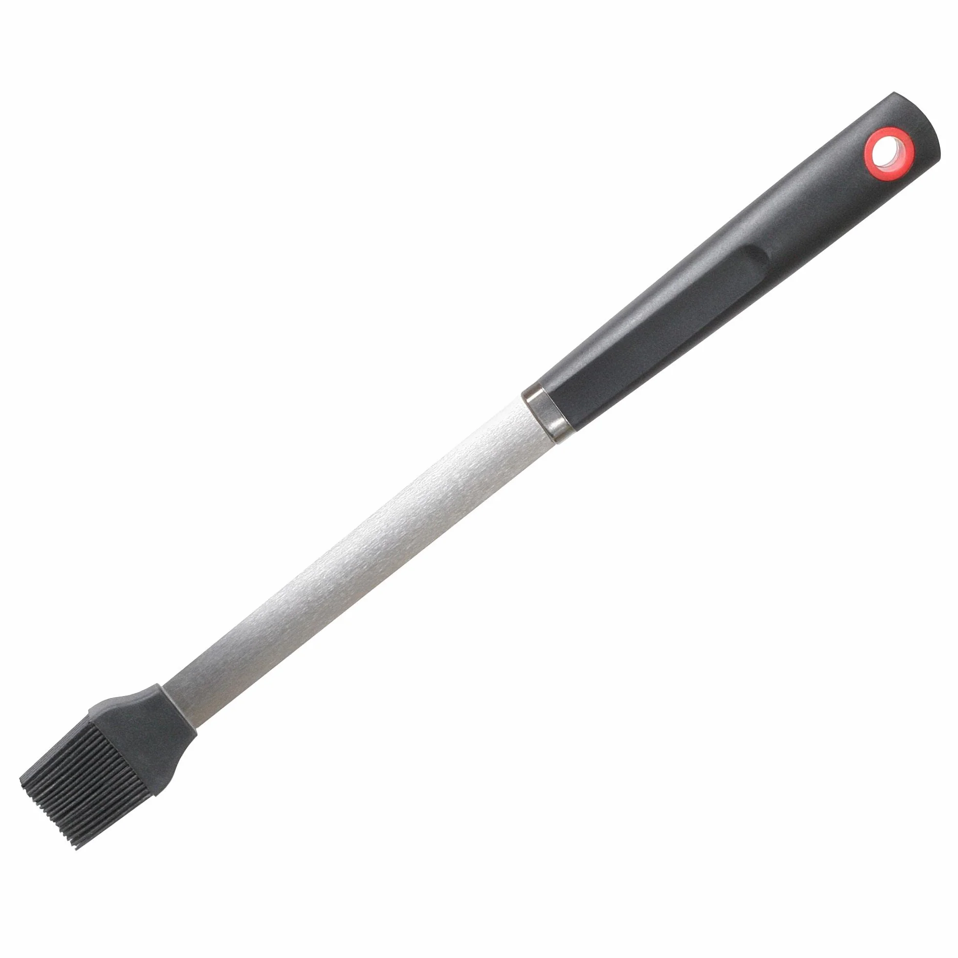 wenco Pędzel do grilla, długi, 42 cm, stal nierdzewna/silikon, odporny na wysokie temperatury, uniwersalny pędzel do pieczenia, pędzel kuchenny, pędzel do grilla