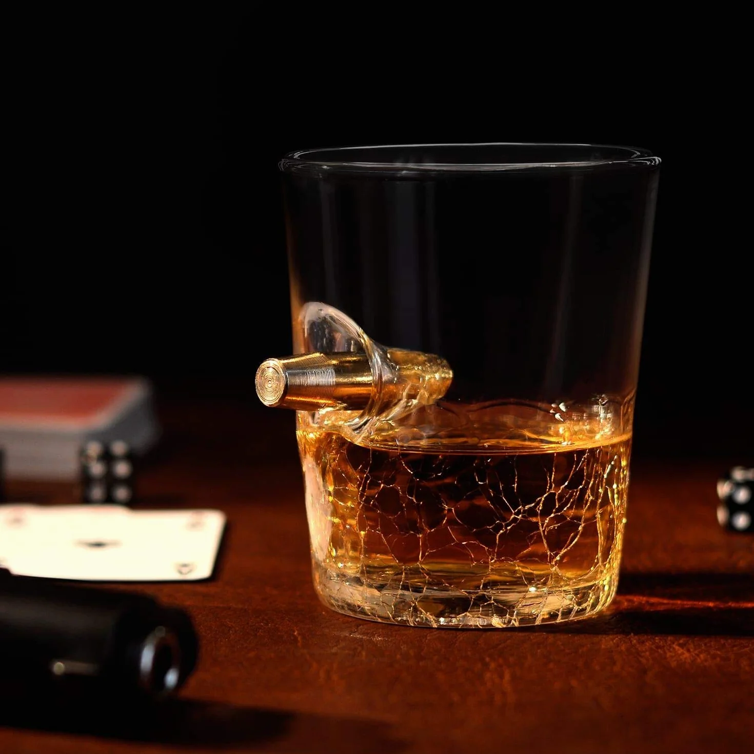 CKB LTD Kubek Spirit Shot Glass 300 ml Szklanka z kulką do whisky bourbon brandy