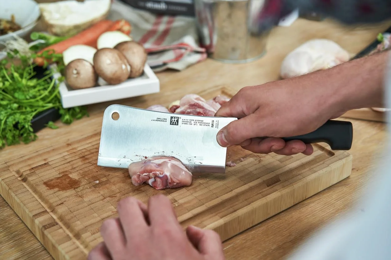 Zwilling 150 mm 4-gwiazdkowy tasak ze stali nierdzewnej czarny