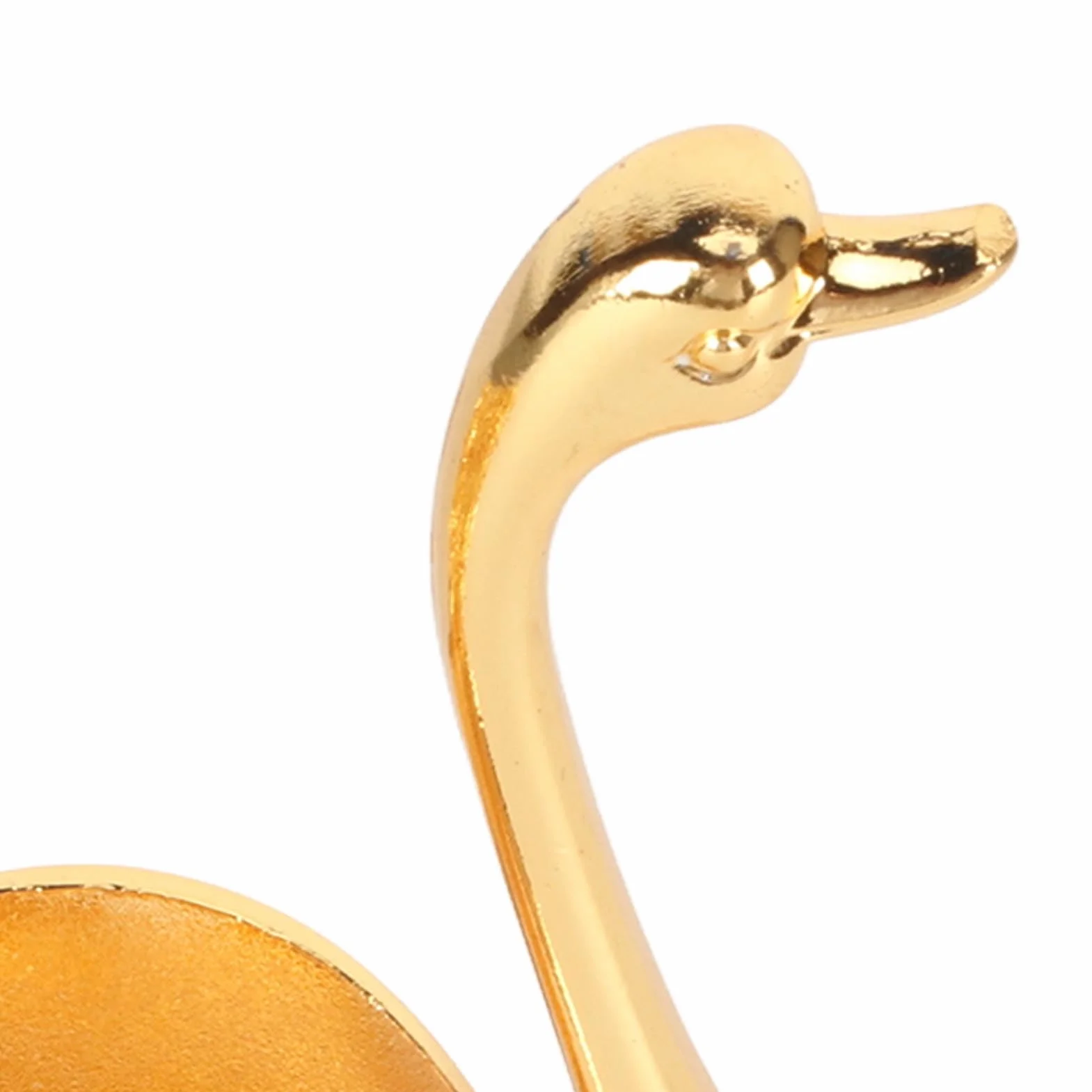 Zestaw 6 łyżek Golden Coffee Spoon KIMISS metalowe dekoracyjne do deserów lodów w kształcie zwierząt