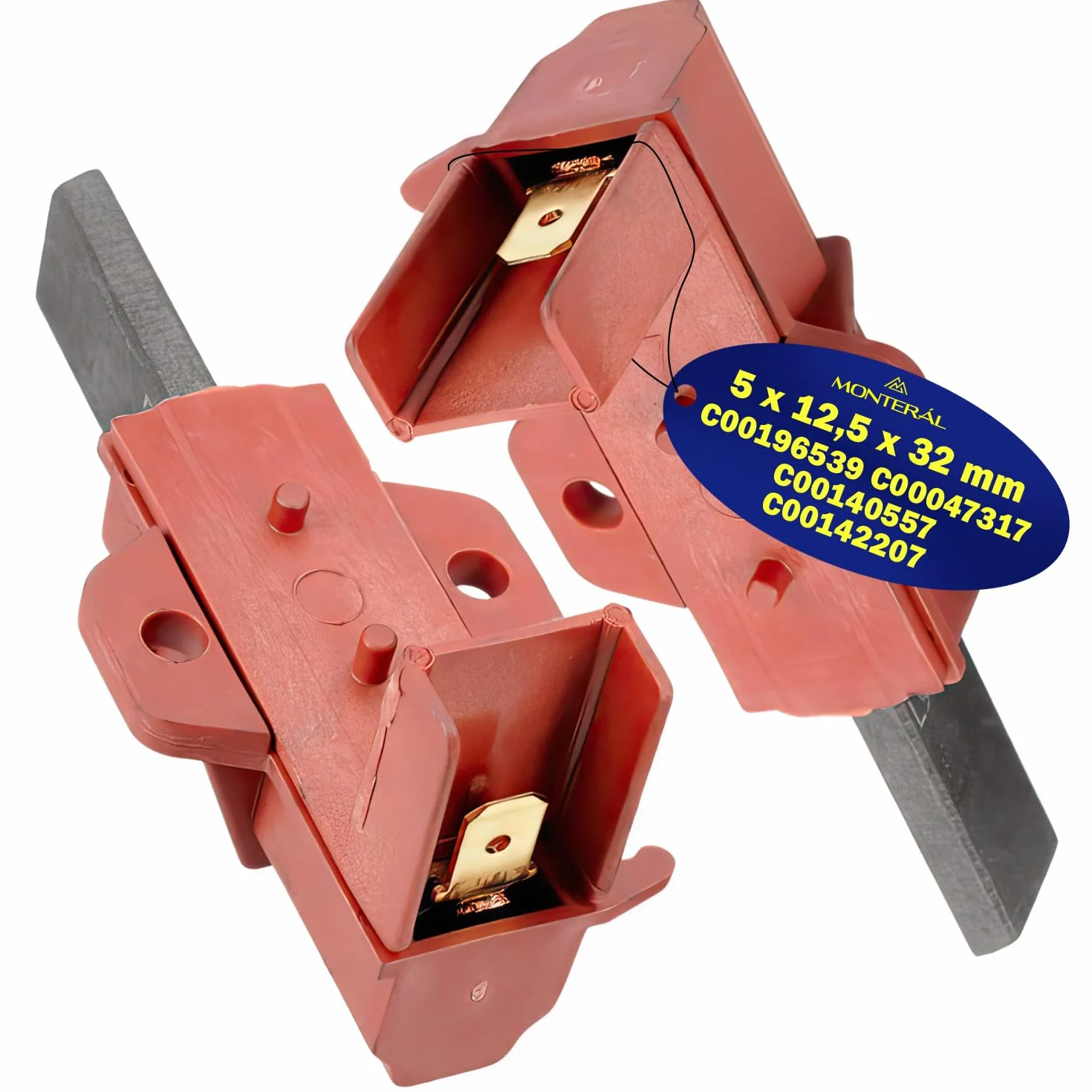Szczotki węglowe do pralki silnika 5 x 12,5 x 32 mm Ariston Indesit MONTERAL