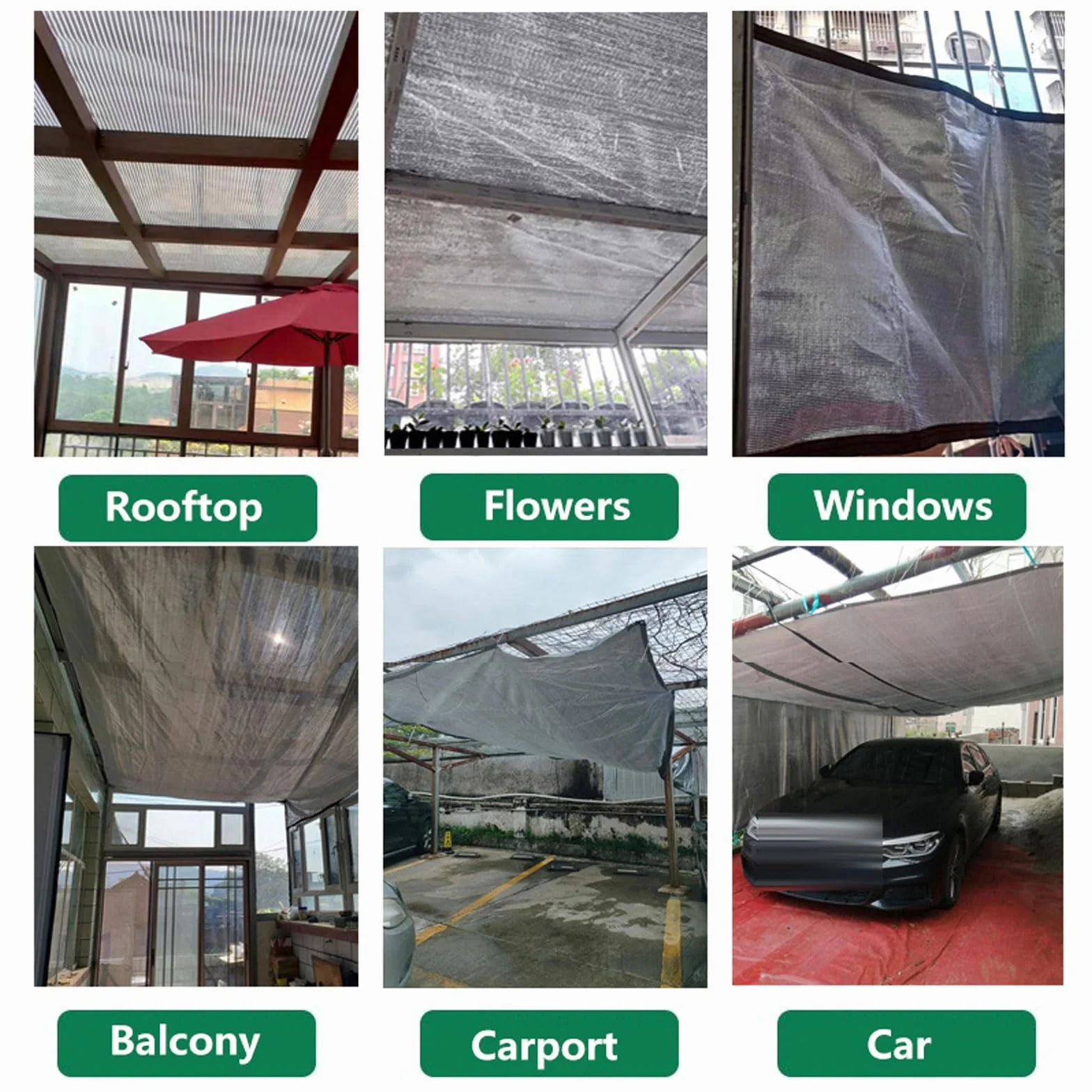 AITAF Aluminiowe panele z tkaniny z przelotkami, tkanina aluminiowa blokuje słońce odbijający słońce osłona samochodowa osłona dla zwierząt domowych odblaskowa do pergoli psa baldachim siatka (rozmiar: 3 x 4 m)