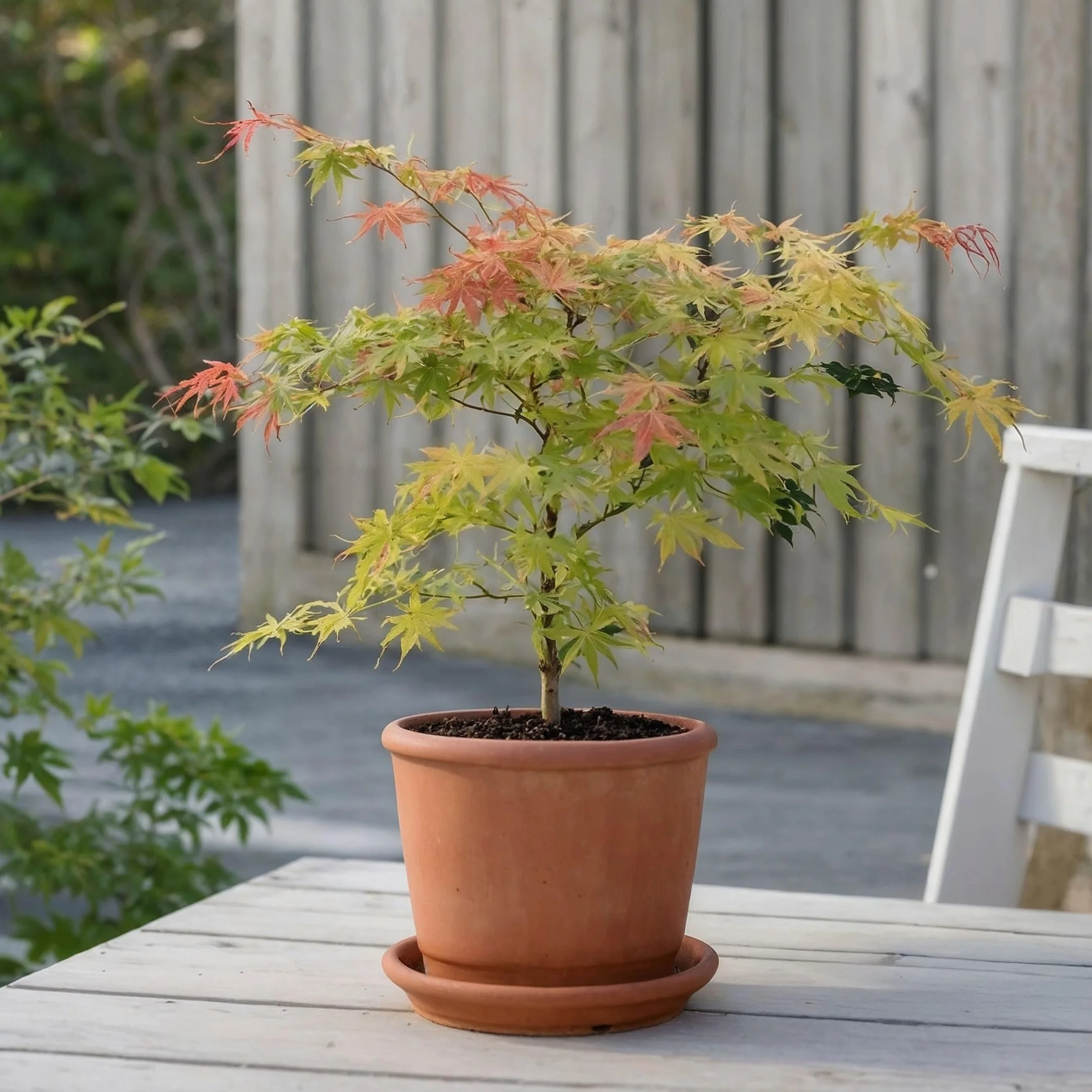 Plant in a Box - Acer palmatum 'Moonrise' - klon japoński Odporny na zimę - Doniczka 19cm - Wysokość 40-50cm